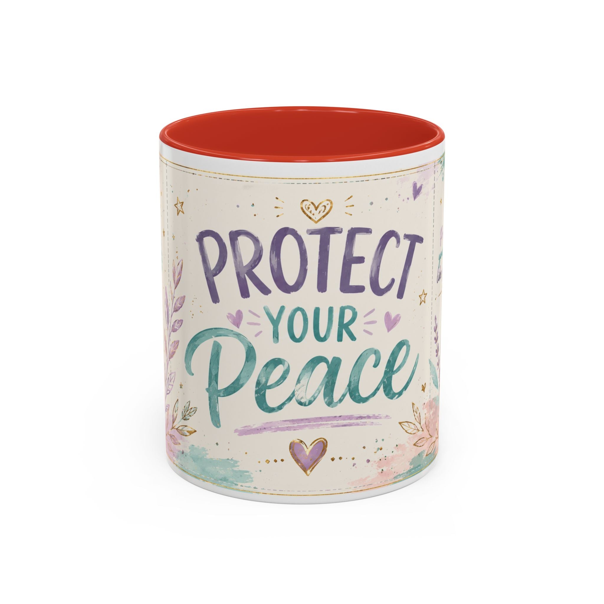 Protect Your Peace Mug ✨ | Pastel Self-Care Coffee Cup | NeuroVibe Shop™