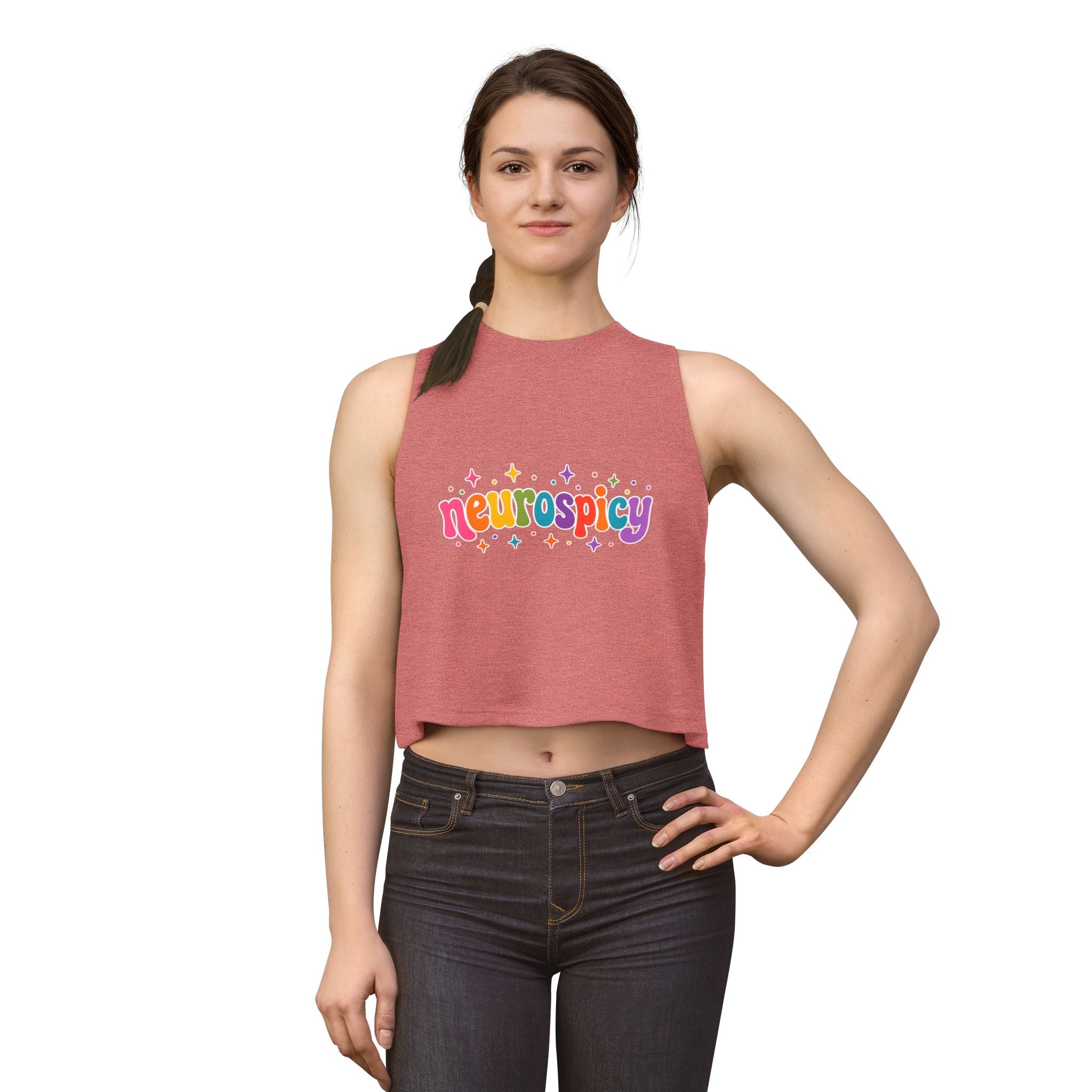 Neurospicy Rainbow 🌈 Tank | Neurodiversity Pride Shirt | ADHD Autism Awareness Tank | Colorful Neurodivergent Graphic Tank-Top | LGBTQ+ Inclusive Neurospicy Apparel
