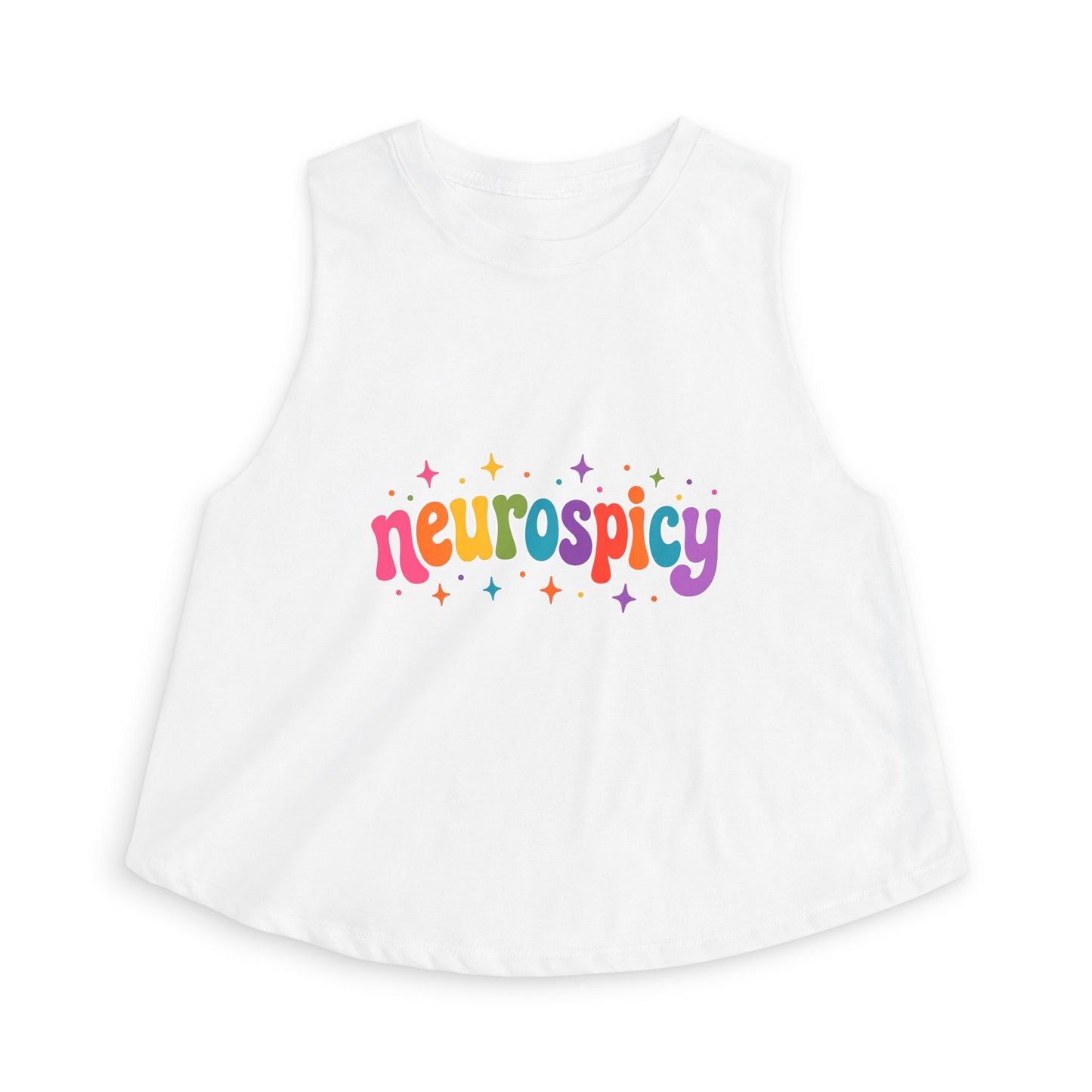 Neurospicy Rainbow 🌈 Tank | Neurodiversity Pride Shirt | ADHD Autism Awareness Tank | Colorful Neurodivergent Graphic Tank-Top | LGBTQ+ Inclusive Neurospicy Apparel