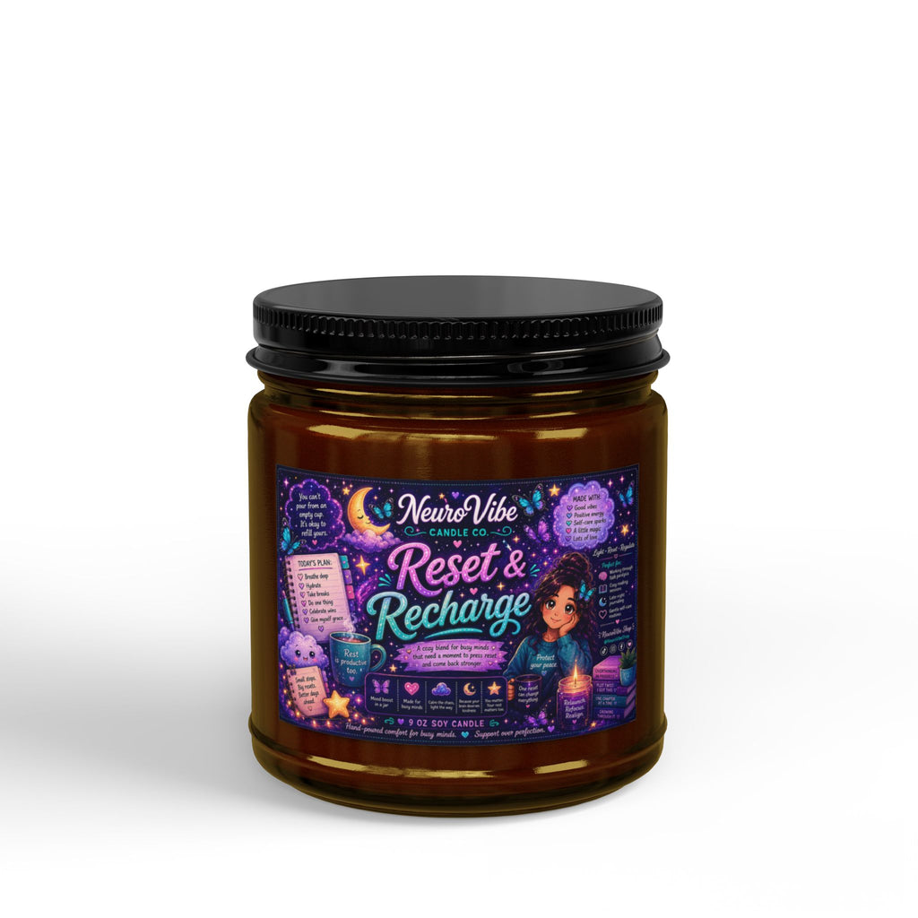 Reset & Recharge Soy Candle — Scented Jar Candle (4oz & 9oz)
