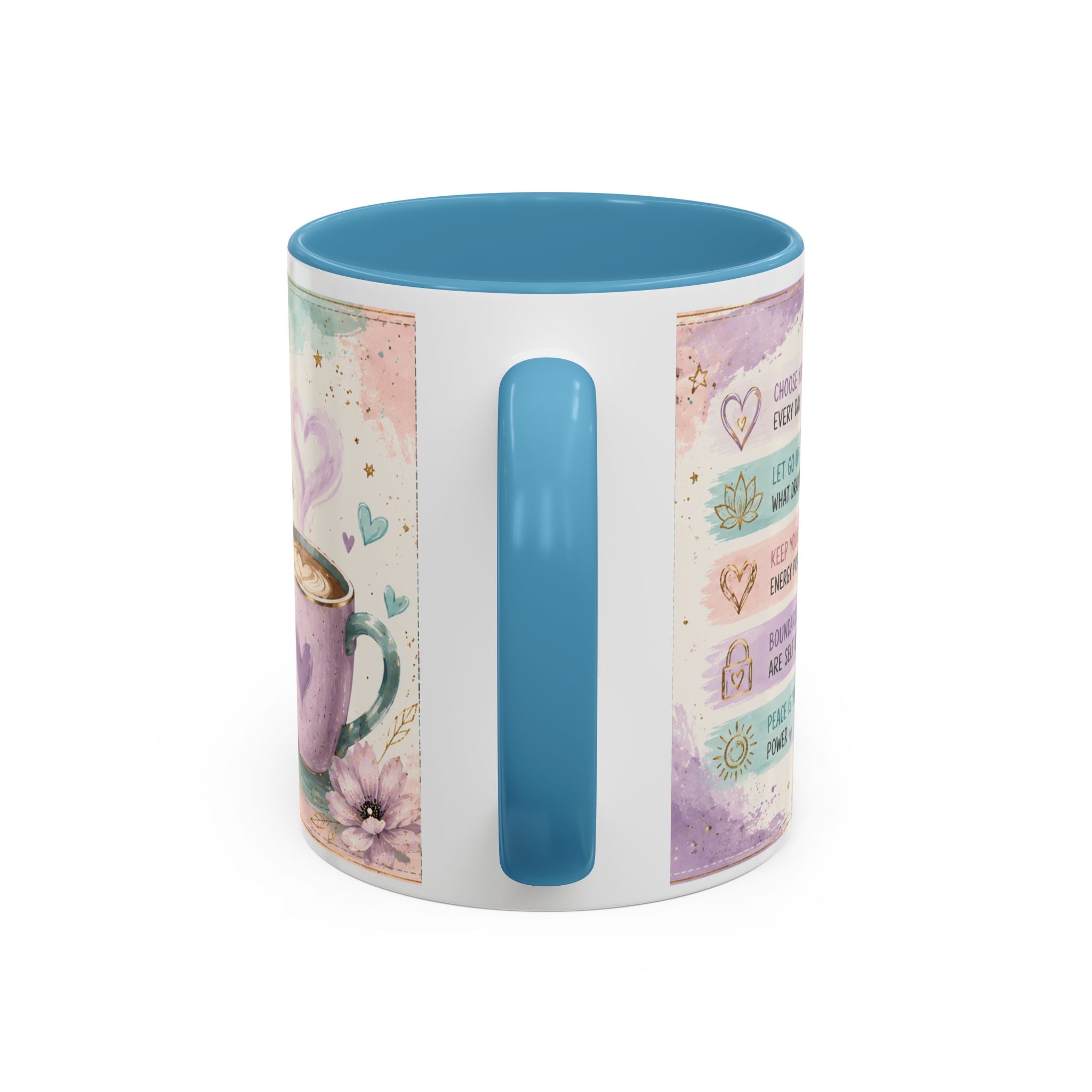 Protect Your Peace Mug ✨ | Pastel Self-Care Coffee Cup | NeuroVibe Shop™
