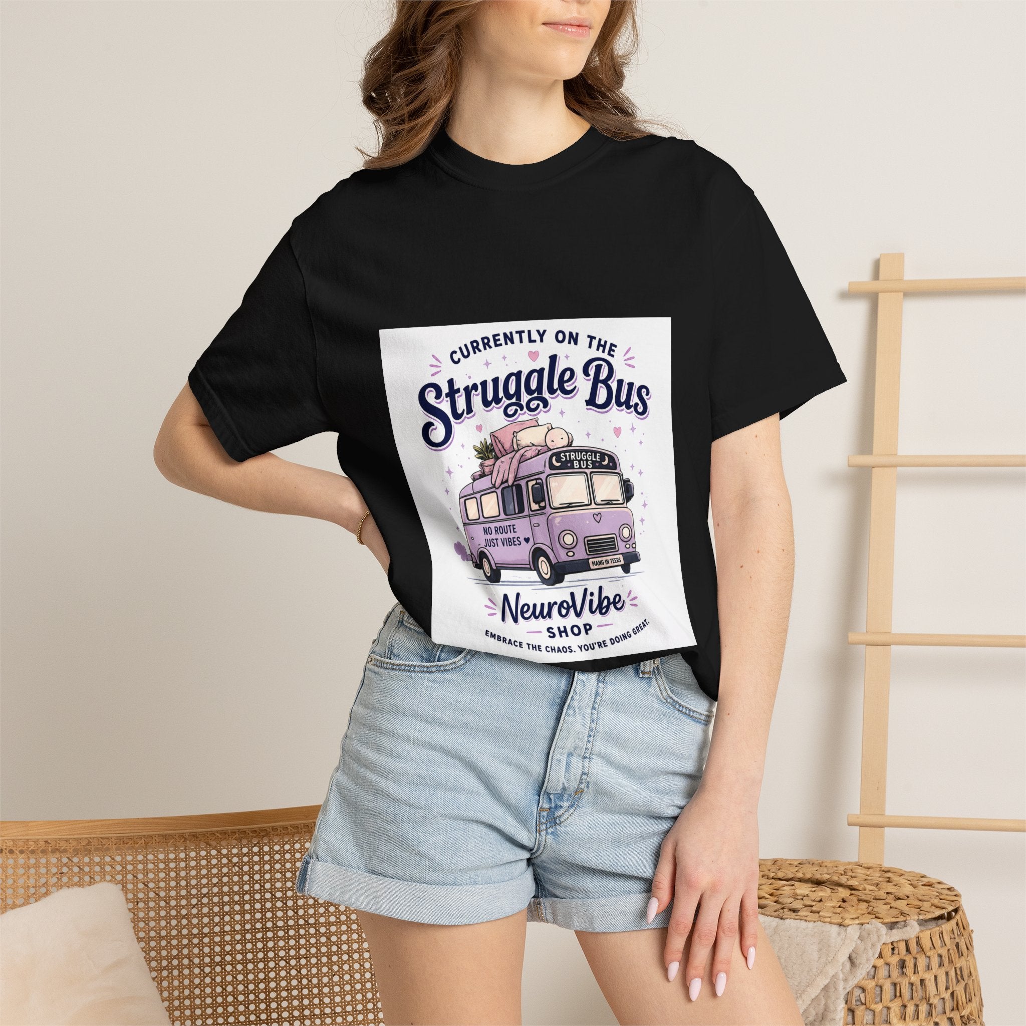 Currently on the Snuggle Bus Tee 🌙 | Cozy Camper Tee | NeuroVibe Shop™