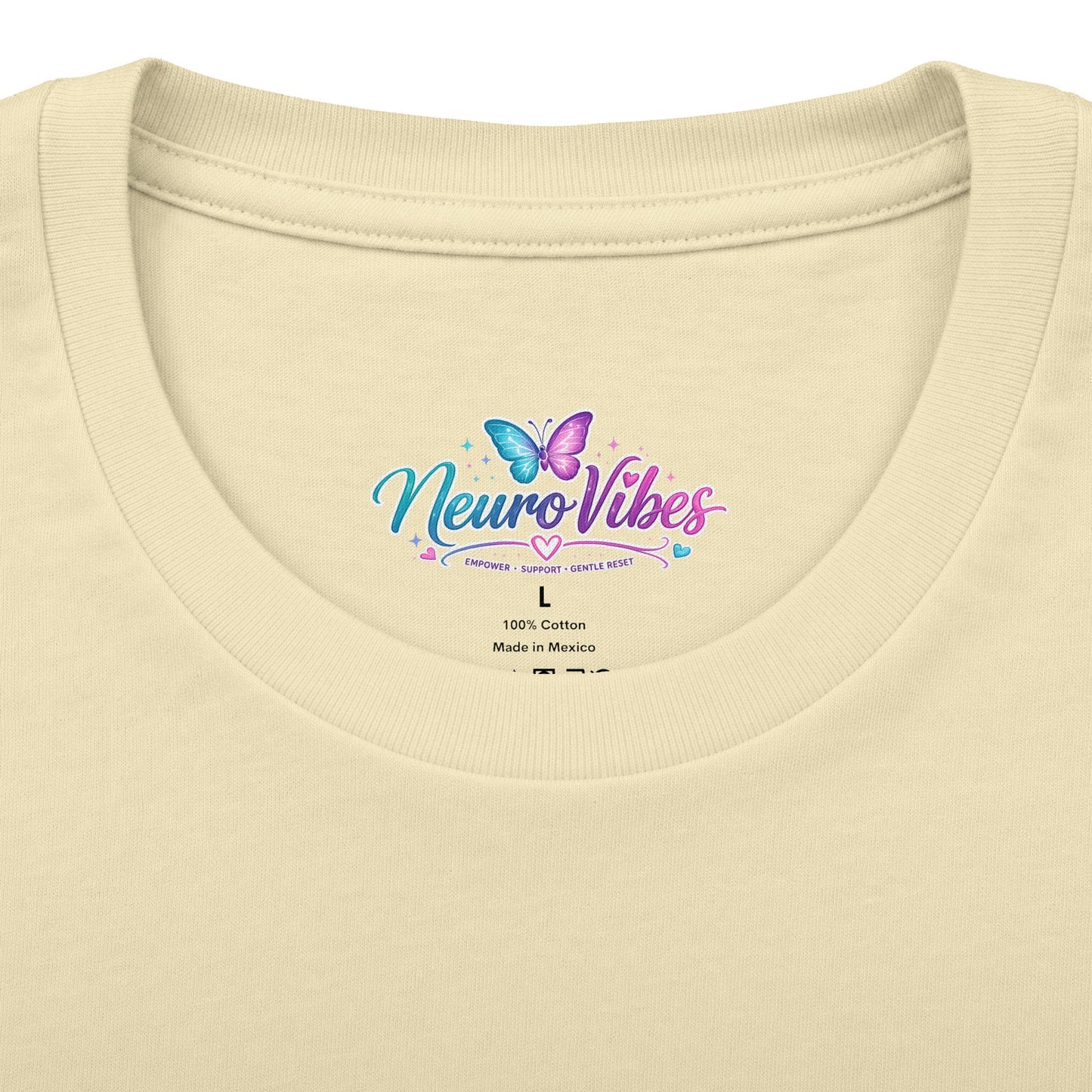 Neur0Vibes Butterfly Brain Graphic Tee | Neurodivergent ADHD AuDHD Shirt