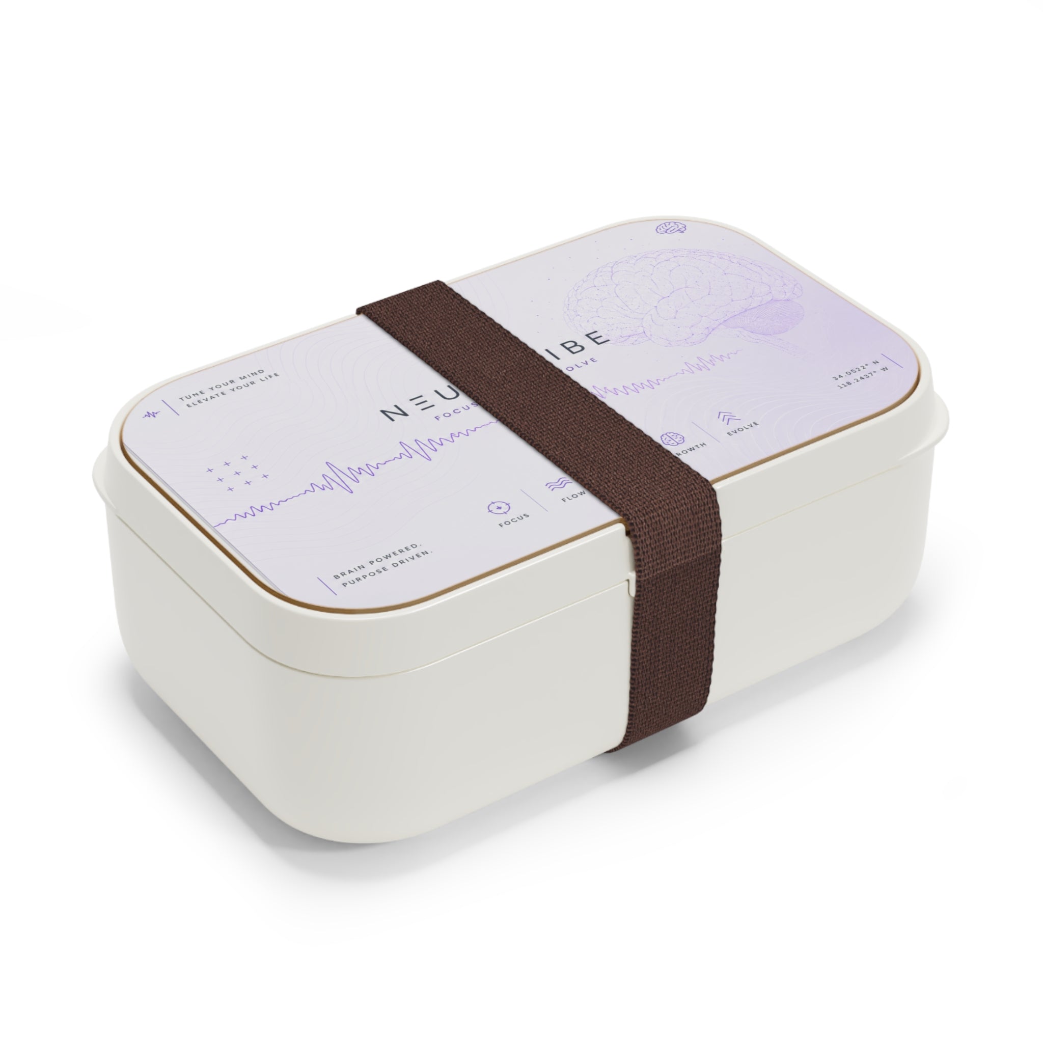 🧠 NeuroVibe Brainwave Bento Box| Microwave-Safe Meal Prep Container | NeuroVibe Shop™