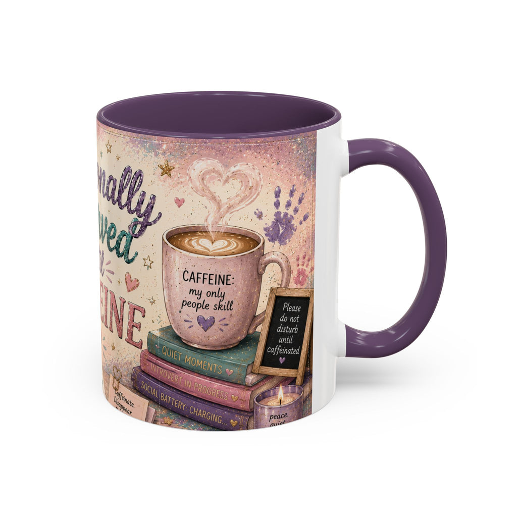 Emotionally Reserved Until Caffeine Mug ✨ | Cozy Introvert Coffee Cup | NeuroVibe Shop™