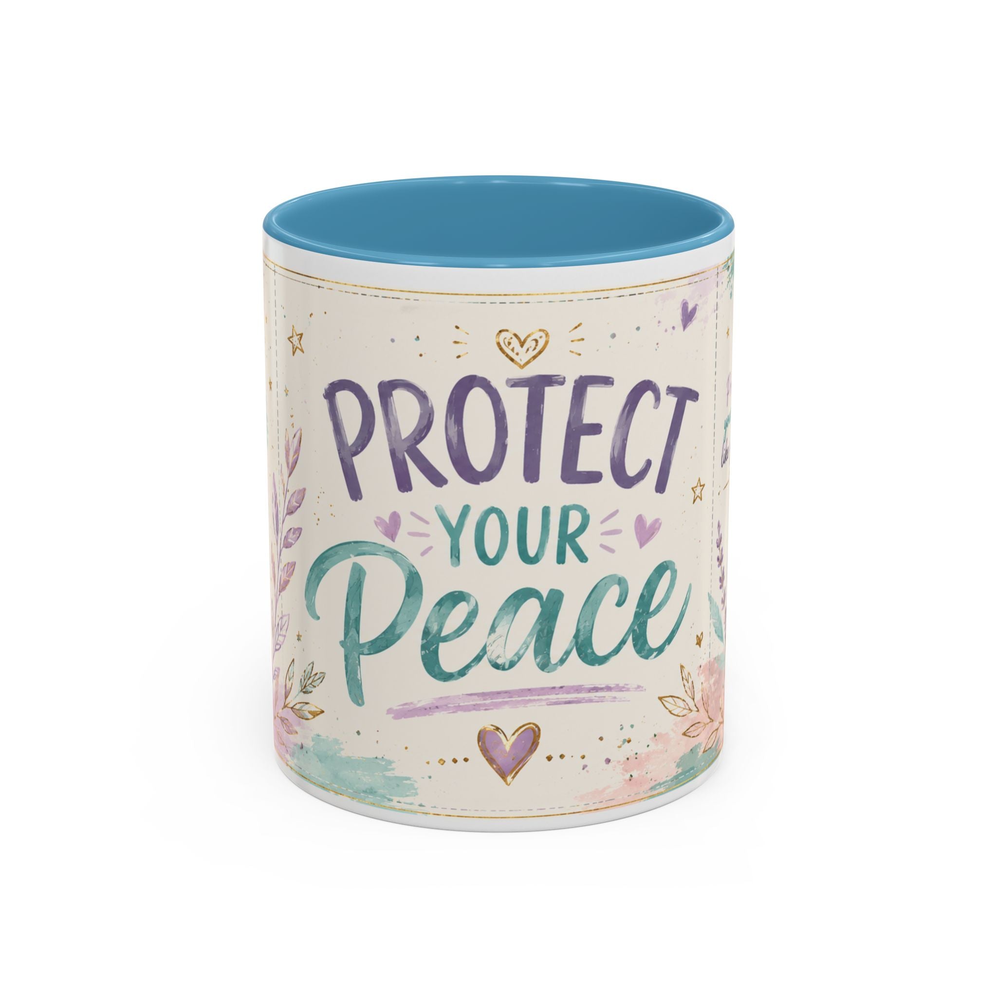 Protect Your Peace Mug ✨ | Pastel Self-Care Coffee Cup | NeuroVibe Shop™