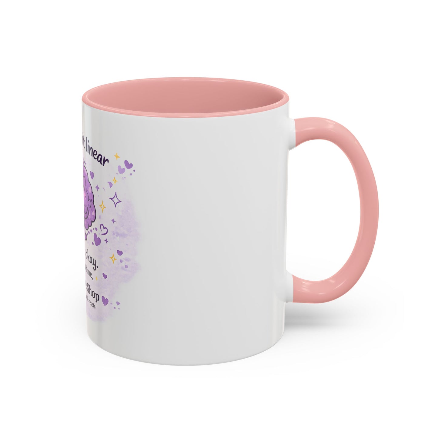 Healing Isn't Linear Coffee Mug | Cute Brain Tea/Coffee Cup, Mental Health Support Gift | NeuroVibe Shop™