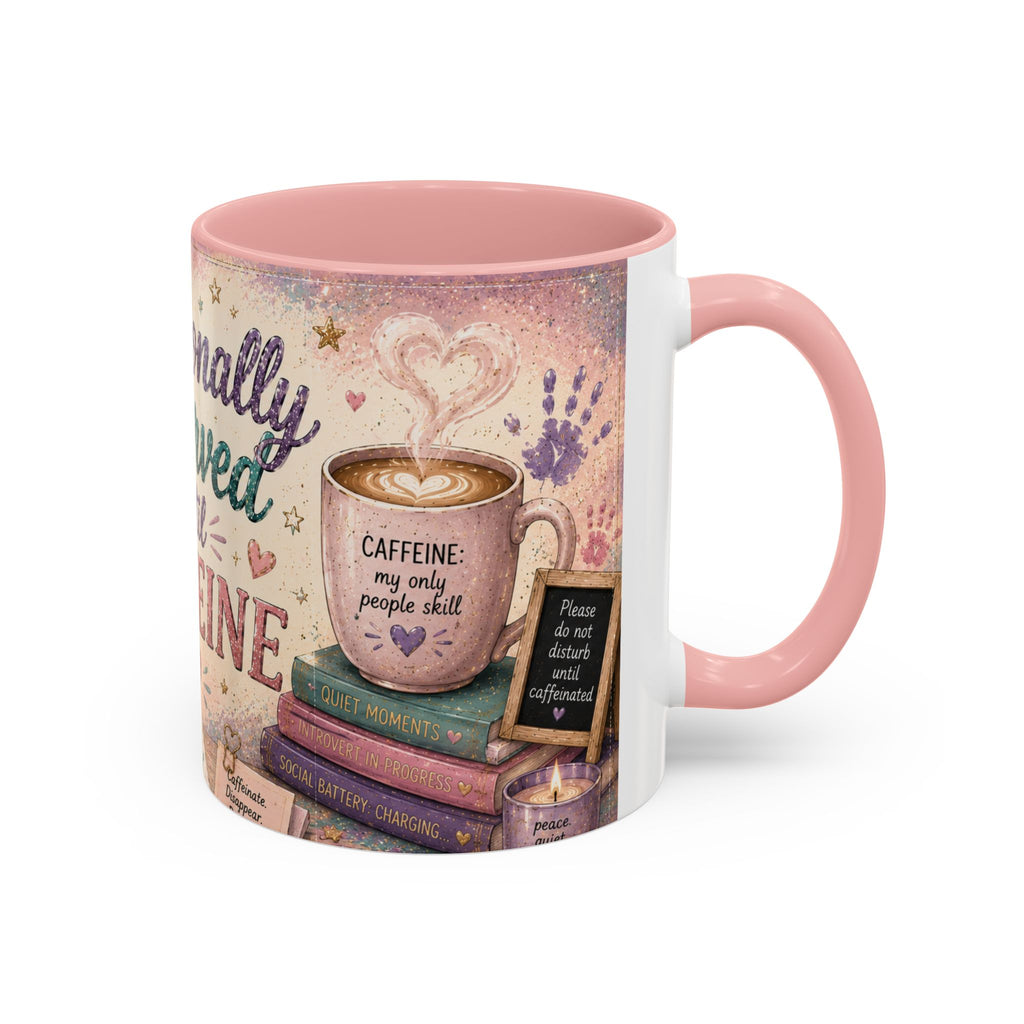 Emotionally Reserved Until Caffeine Mug ✨ | Cozy Introvert Coffee Cup | NeuroVibe Shop™