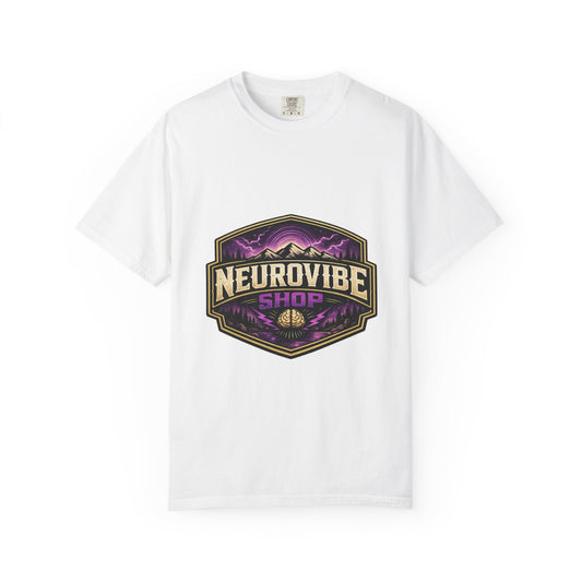 NeuroVibe Shop Ignite Your Mind T-Shirt | Purple Lightning Brain Graphic Tee | Neurodiversity Awareness Shirt | ADHD Autism Mental Health Support Apparel
