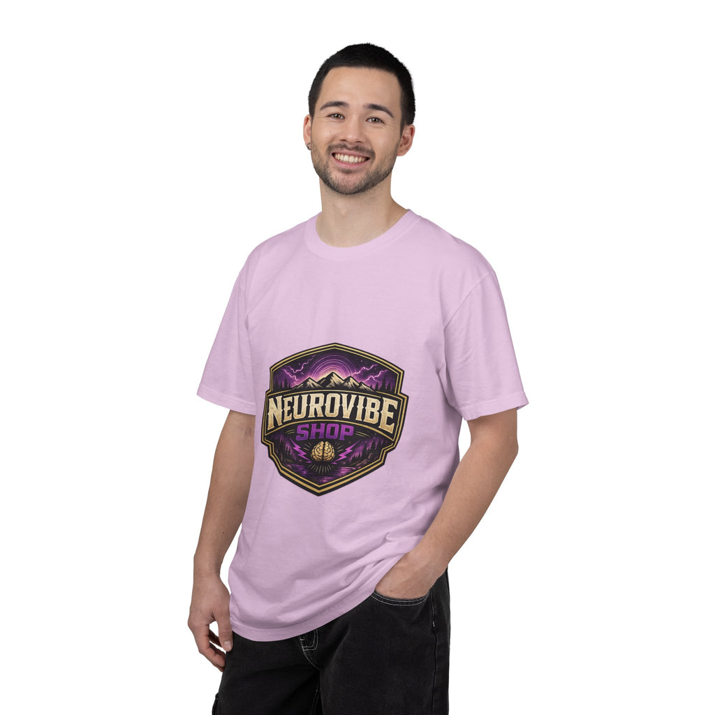 NeuroVibe Shop Ignite Your Mind T-Shirt | Purple Lightning Brain Graphic Tee | Neurodiversity Awareness Shirt | ADHD Autism Mental Health Support Apparel
