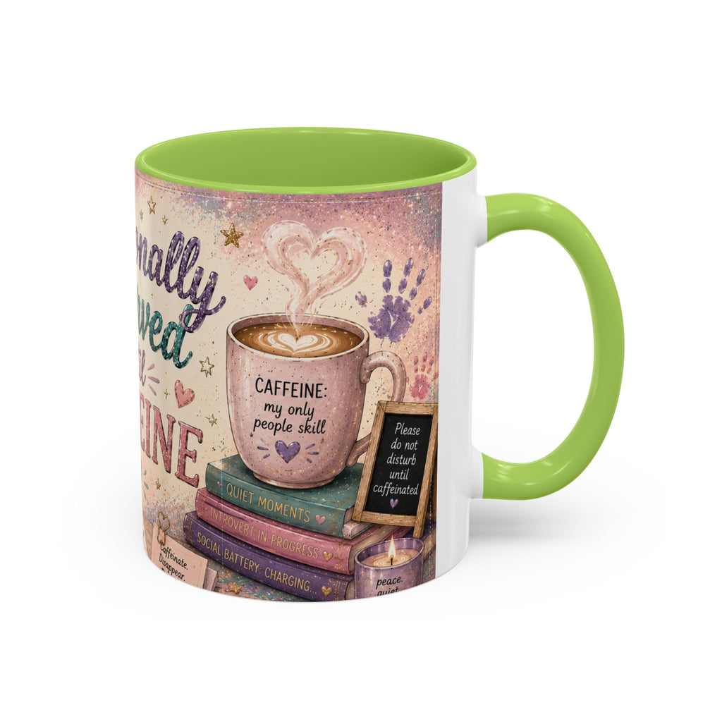 Emotionally Reserved Until Caffeine Mug ✨ | Cozy Introvert Coffee Cup | NeuroVibe Shop™