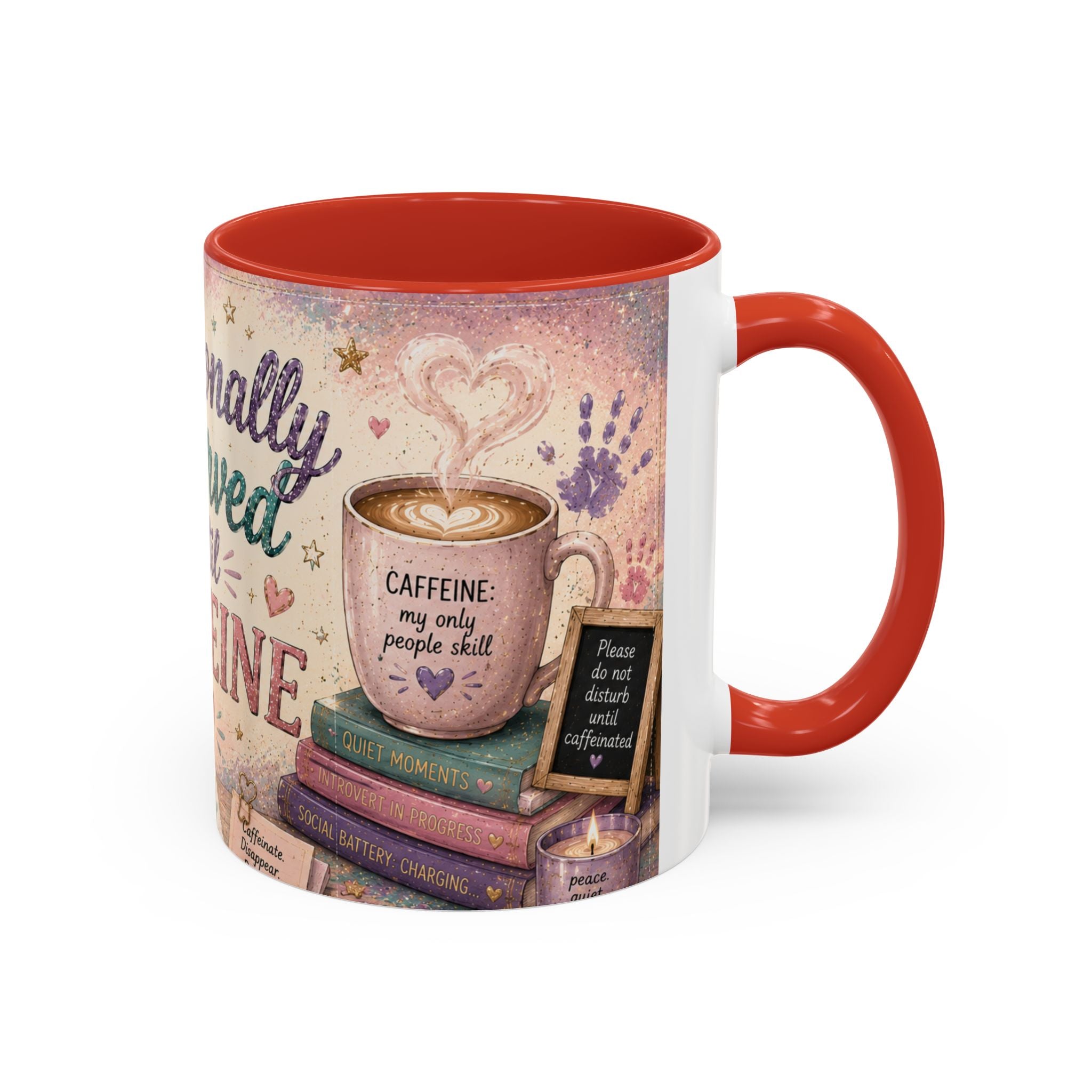 Emotionally Reserved Until Caffeine Mug ✨ | Cozy Introvert Coffee Cup | NeuroVibe Shop™