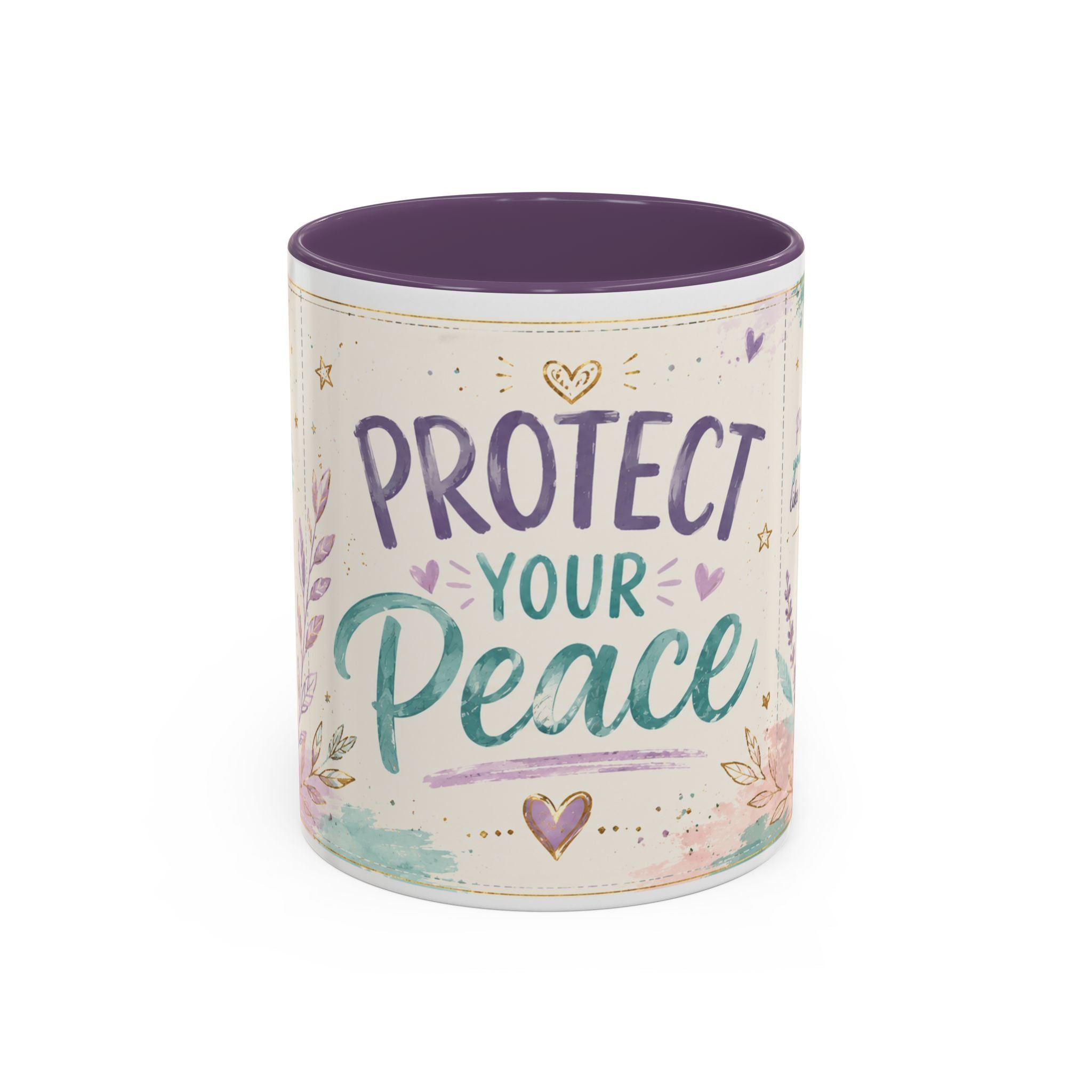 Protect Your Peace Mug ✨ | Pastel Self-Care Coffee Cup | NeuroVibe Shop™
