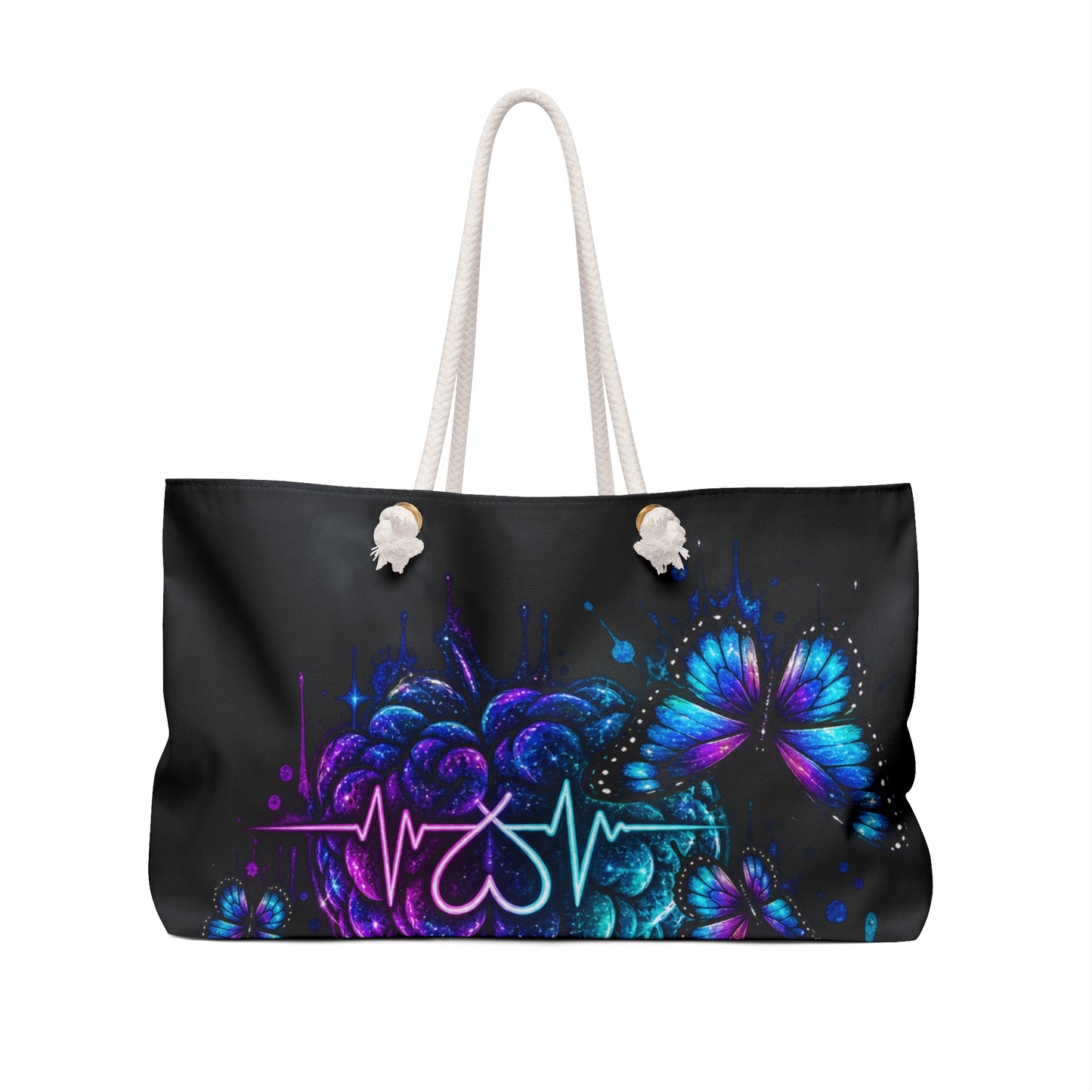Neur0Vibes Butterfly Brain Weekender Bag | Neurodivergent Travel Tote