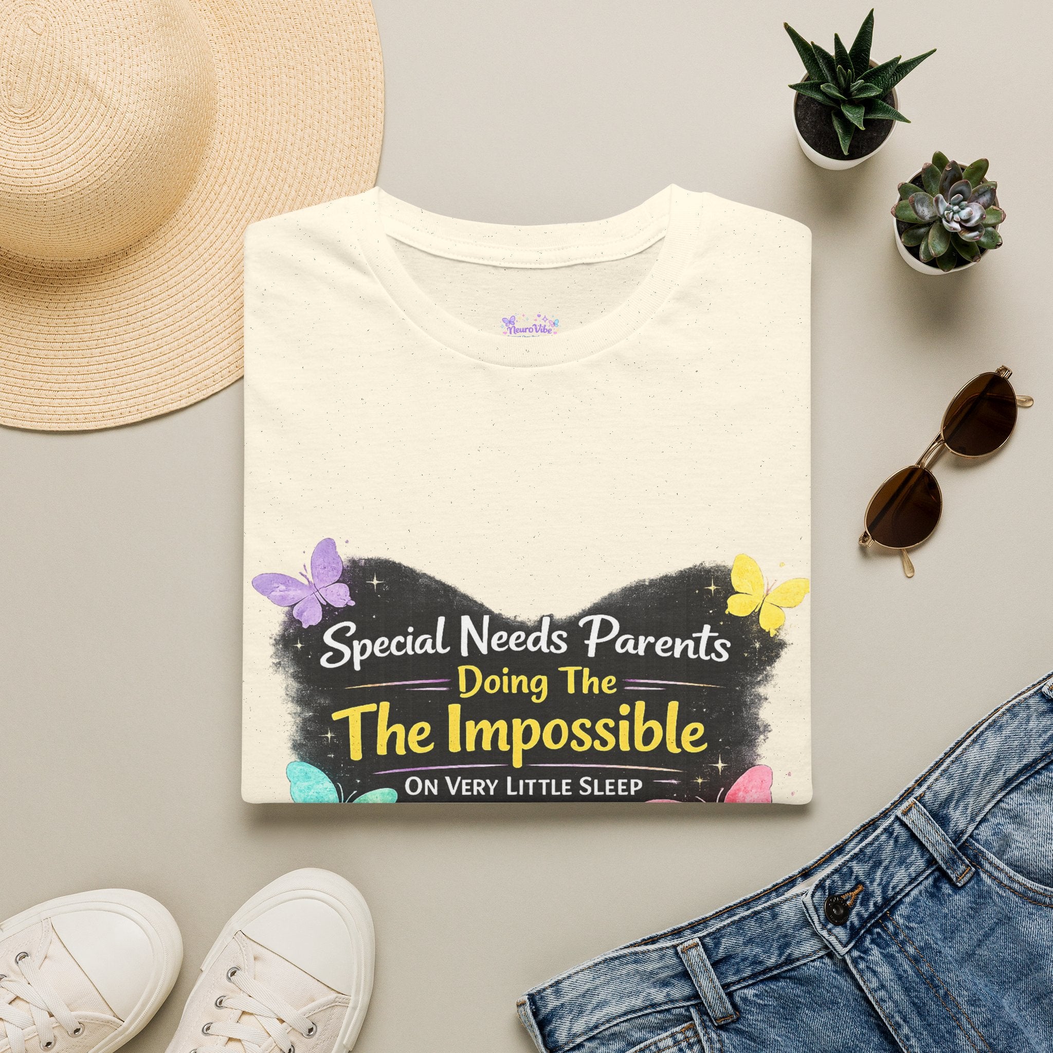 Special Needs Parent Shirt | Doing The Impossible On Very Little Sleep Tee | Autism ADHD Parent Support Shirt