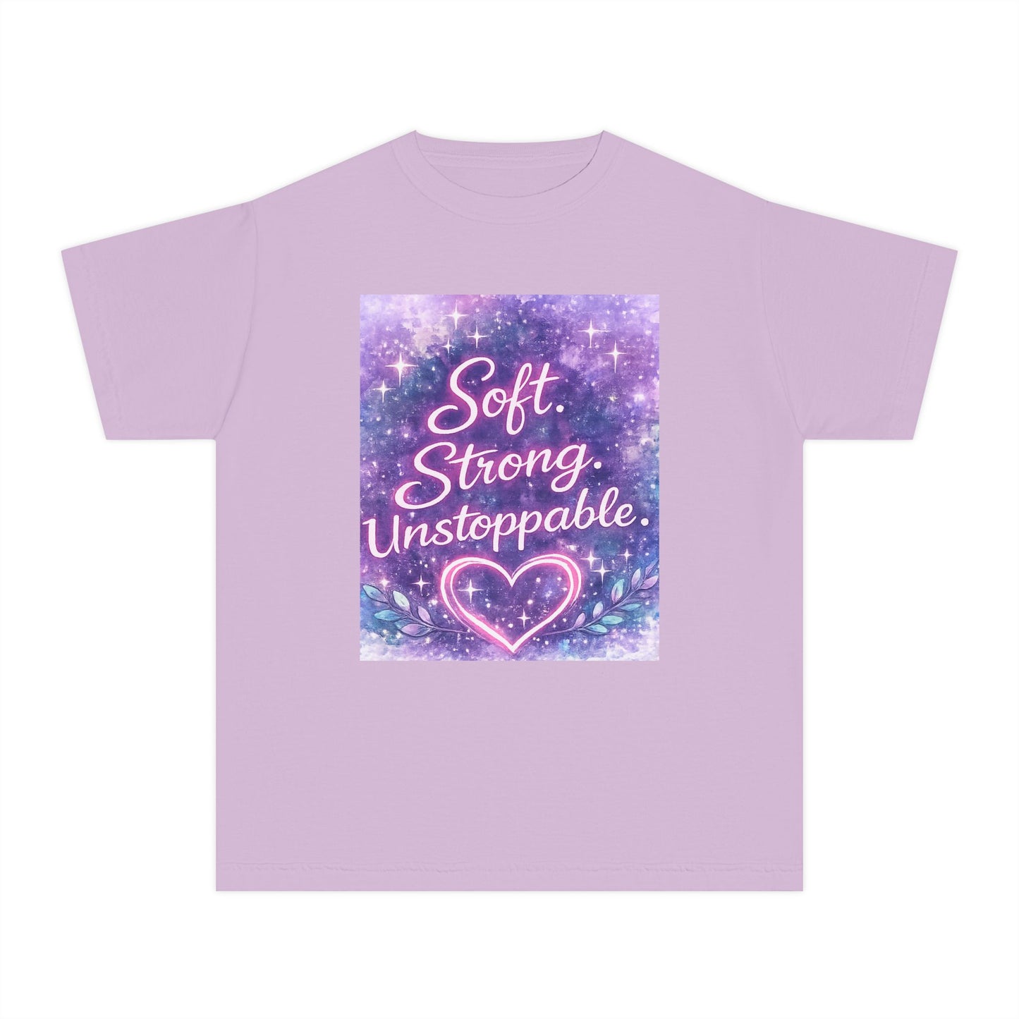 Soft Strong Unstoppable Kids T-Shirt | Positive Affirmation Tee | NeuroVibes 💜✨