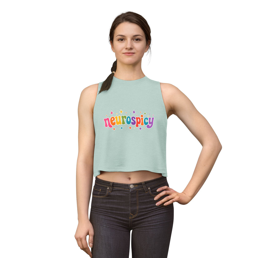 Neurospicy Rainbow 🌈 Tank | Neurodiversity Pride Shirt | ADHD Autism Awareness Tank | Colorful Neurodivergent Graphic Tank-Top | LGBTQ+ Inclusive Neurospicy Apparel