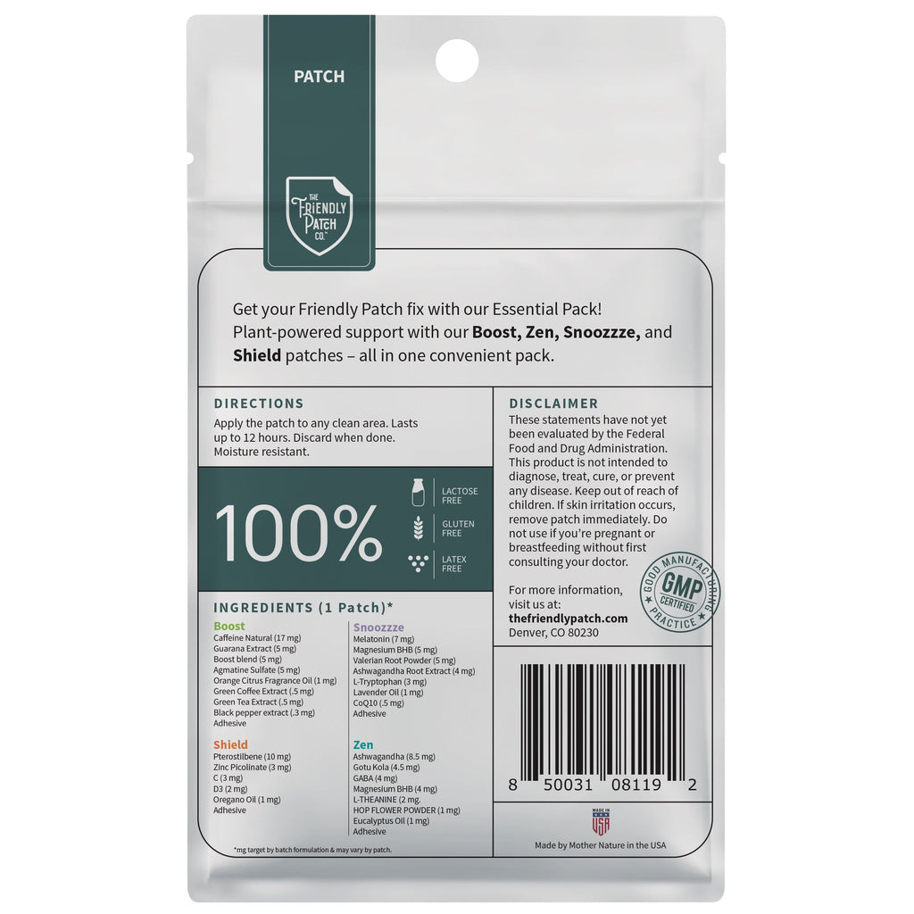 🌱The Essentials Pack - Boost, Relax, Snooze, Shield - 8 pack