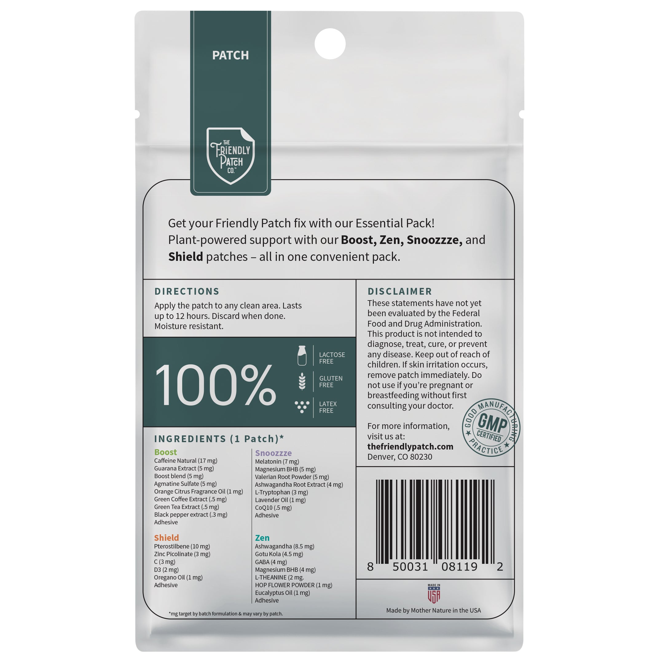 🌱The Essentials Pack - Boost, Relax, Snooze, Shield - 8 pack