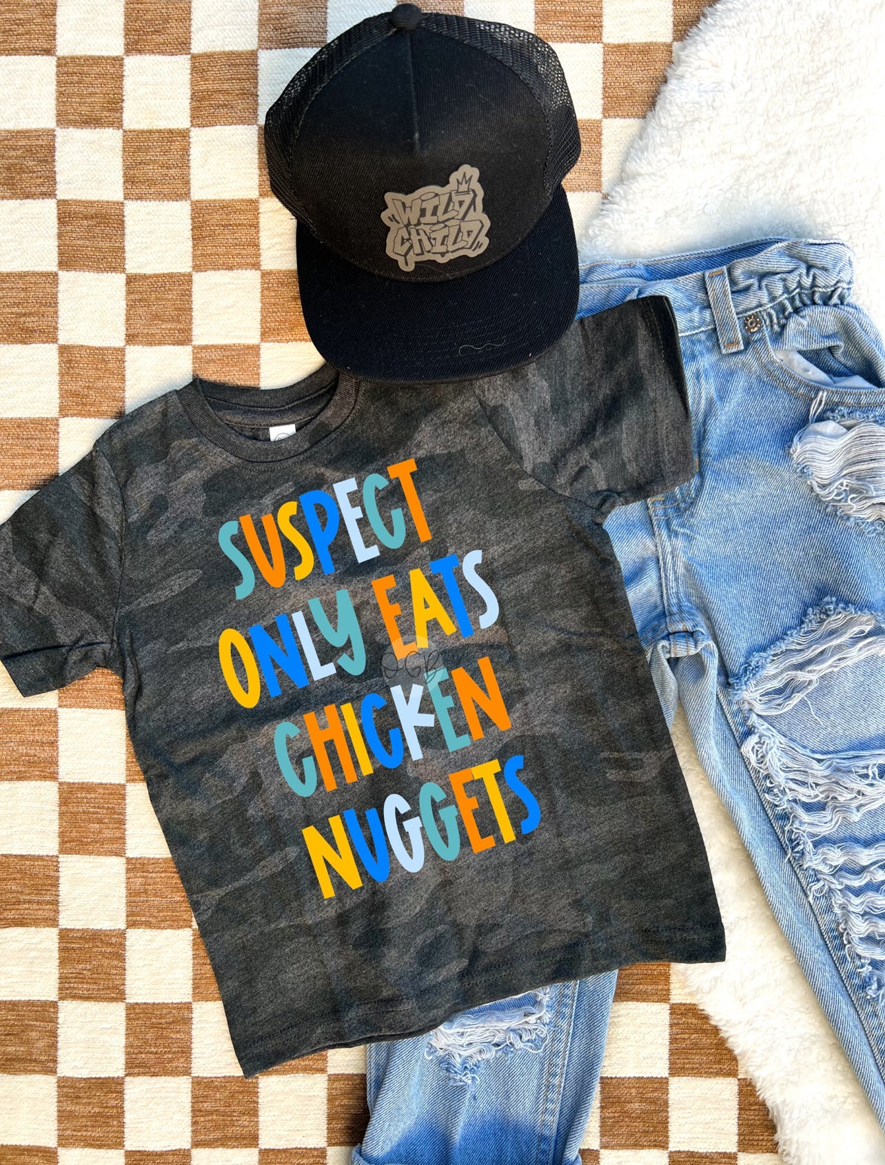 suspect only eats chicken nuggets - blue theme