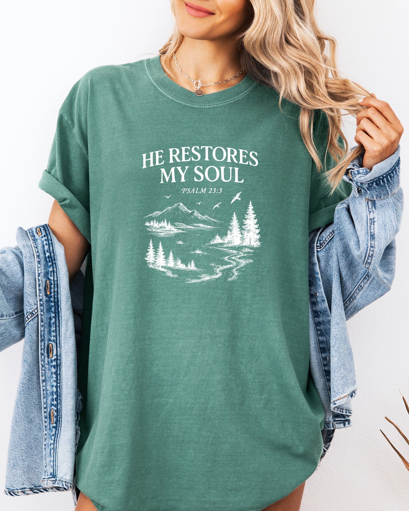 He Restores My Soul Tee 🌿