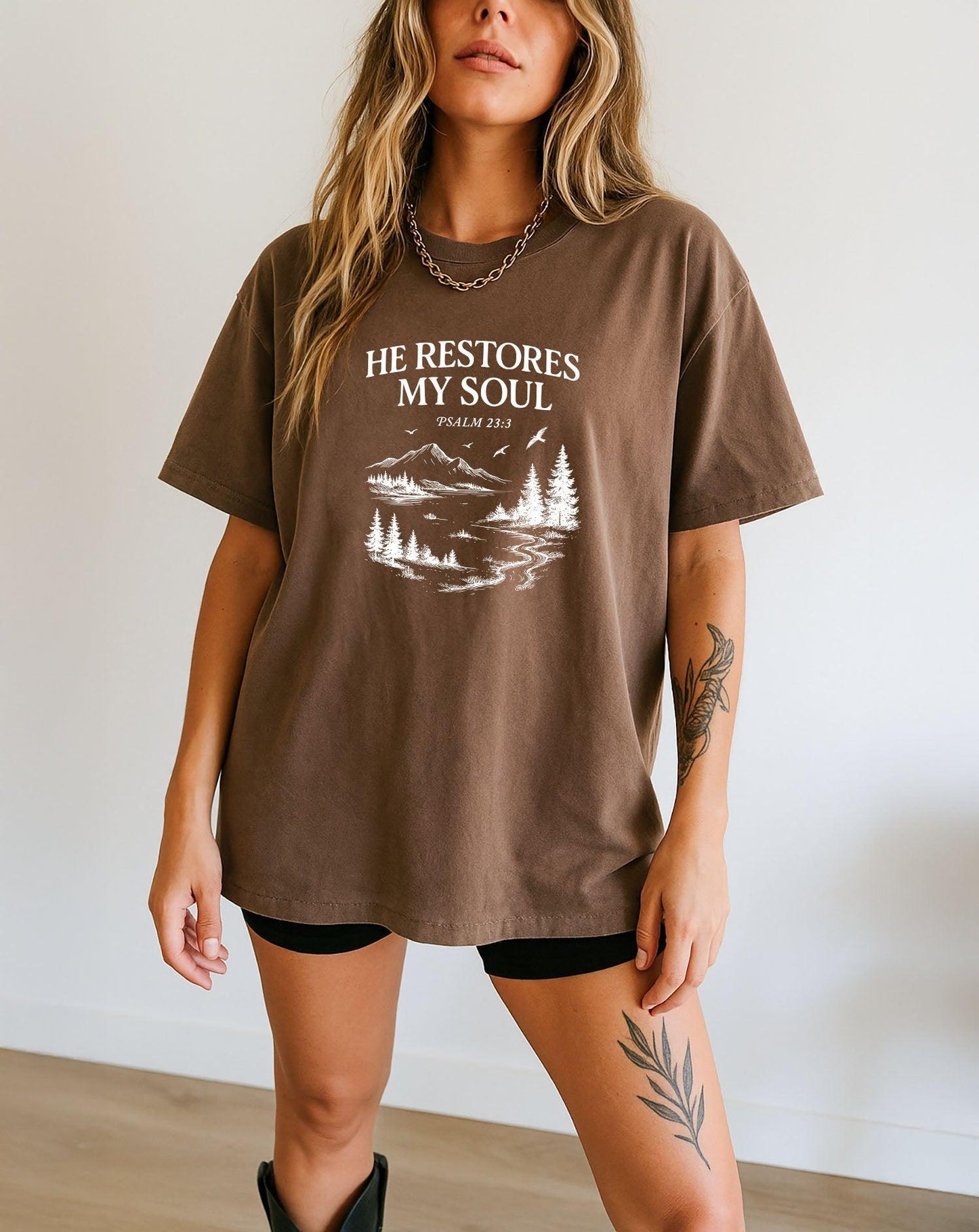 He Restores My Soul Tee 🌿