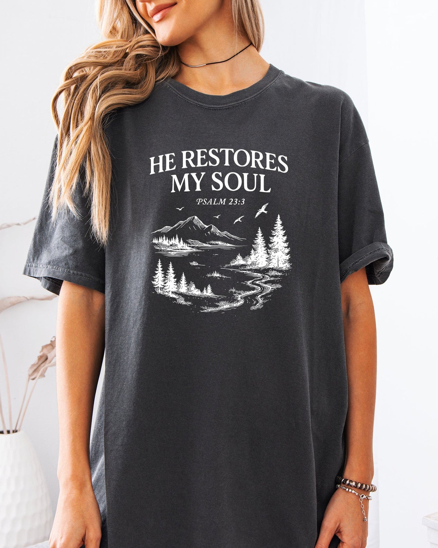 He Restores My Soul Tee 🌿