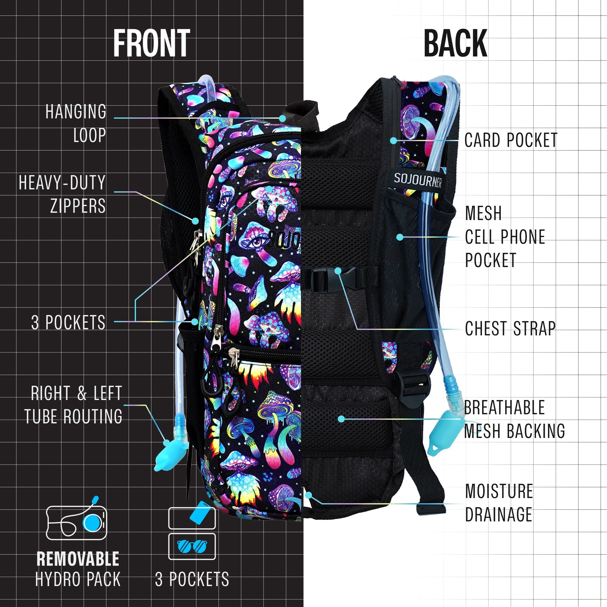 🎒Hydration Pack~ Backpack (Medium)