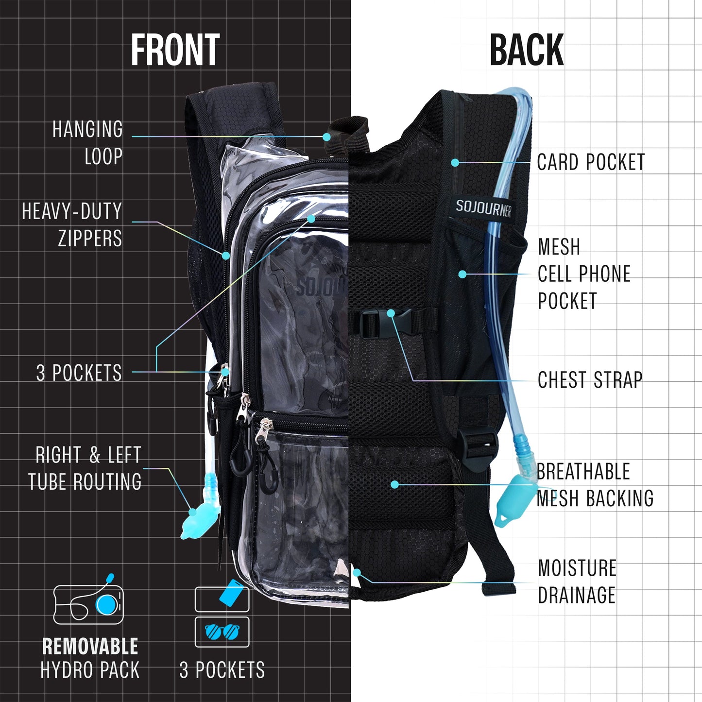 🎒Hydration Pack~ Backpack (Medium)