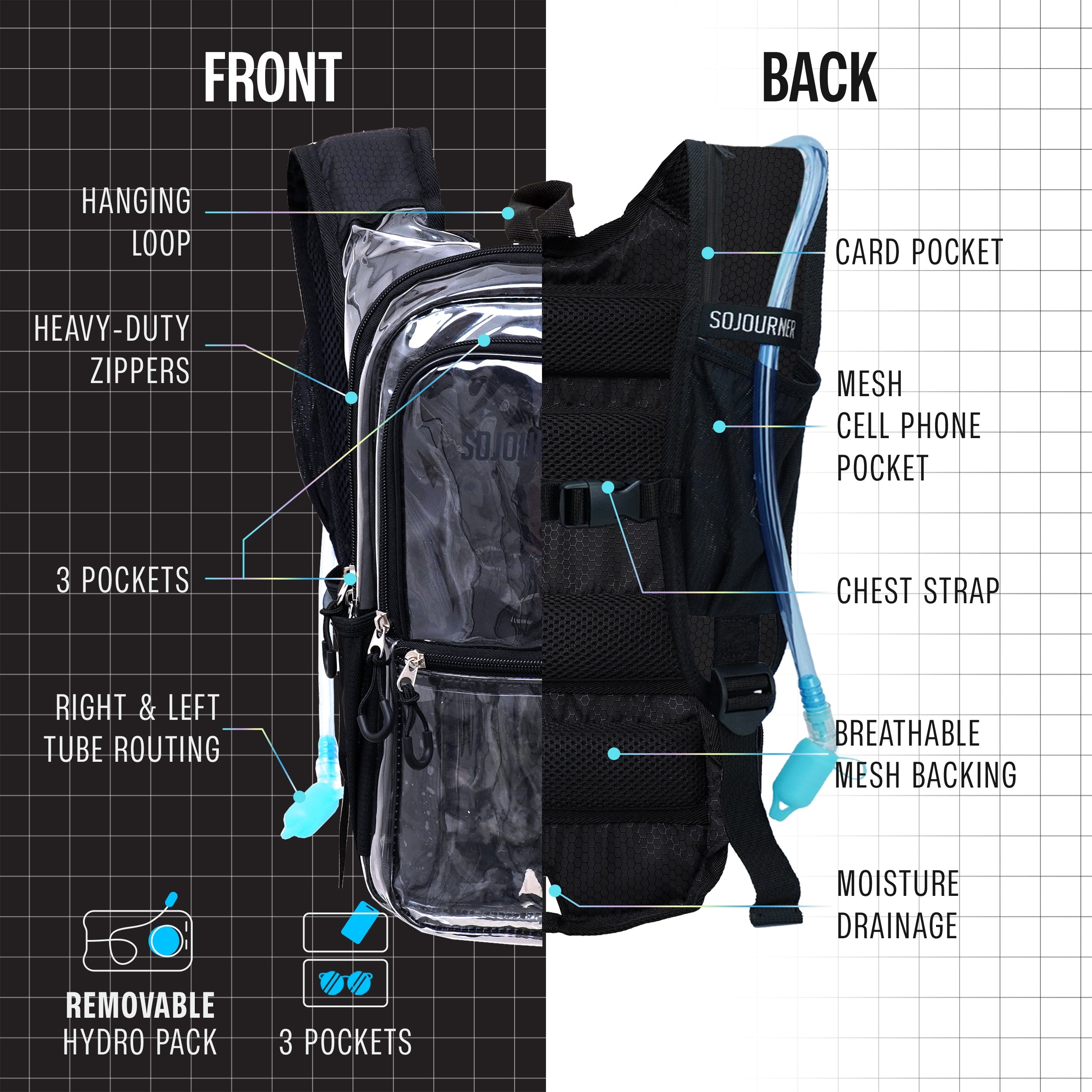 🎒Hydration Pack~ Backpack (Medium)