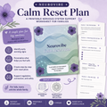 🌿 NeuroVibe Calm Reset Plan|
A Gentle Nervous System Support Worksheet for Families