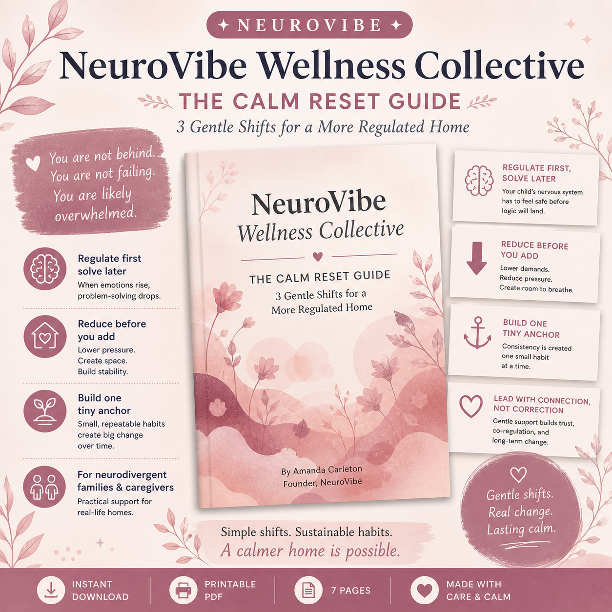 🌿 NeuroVibe Wellness Collective|The Calm Reset Guide: 3 Gentle Shifts for a More Regulated Home