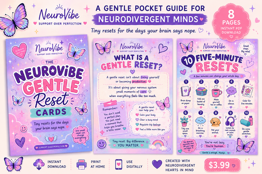 The Gentle Reset Cards 🦋🖤