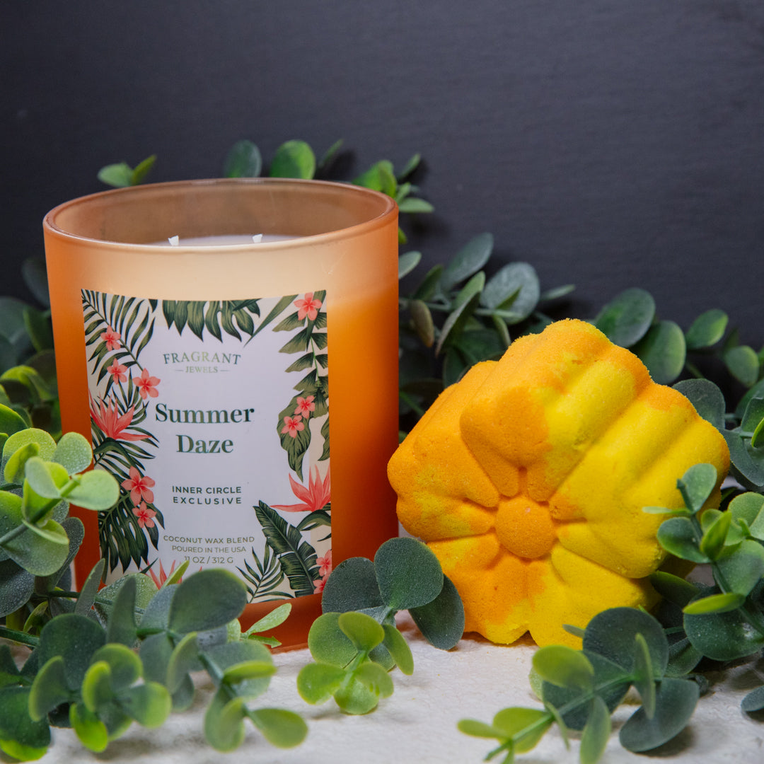 ☀️Sunshine Reset Soak
|Candle and Bath Bomb Set