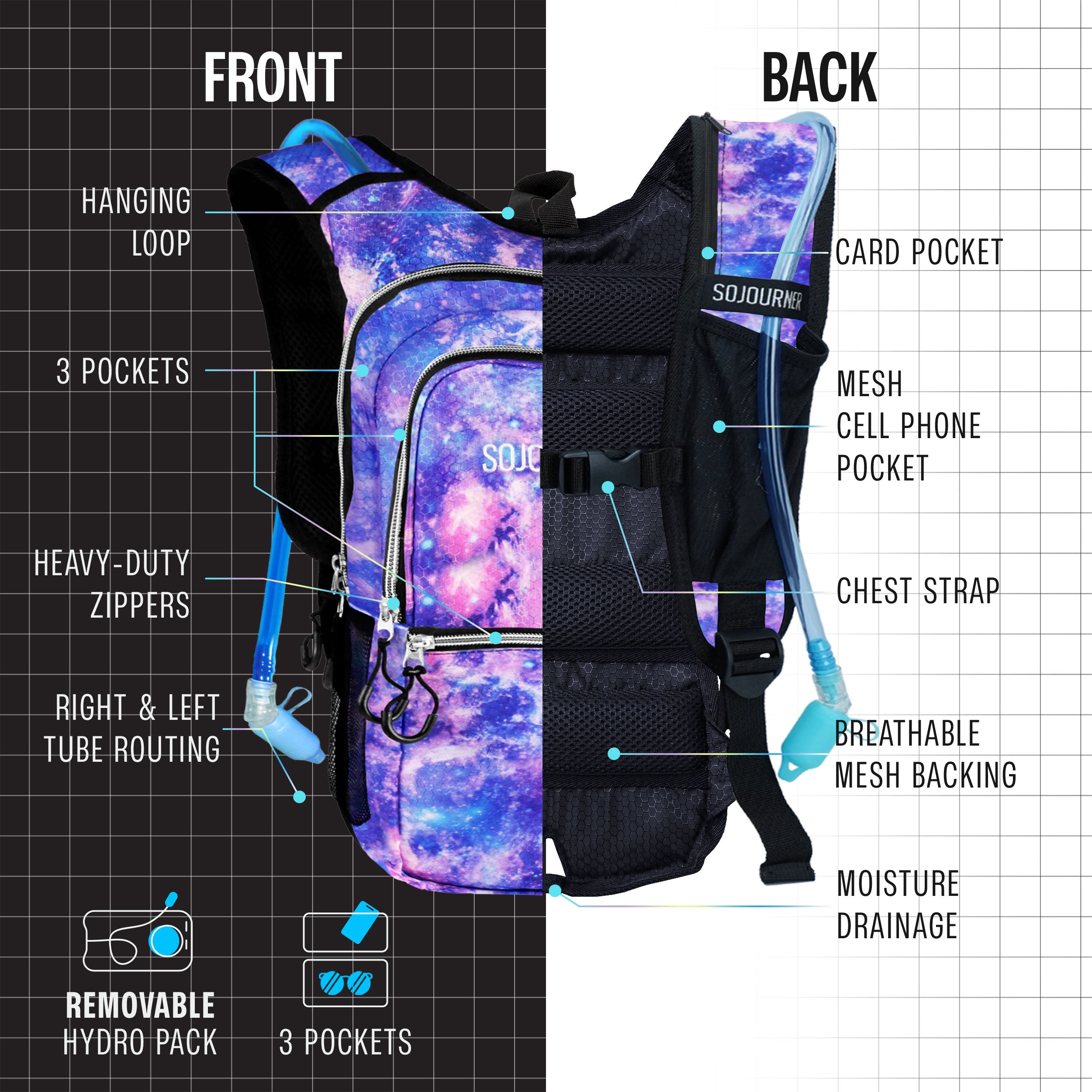 🎒Hydration Pack~ Backpack (Medium)