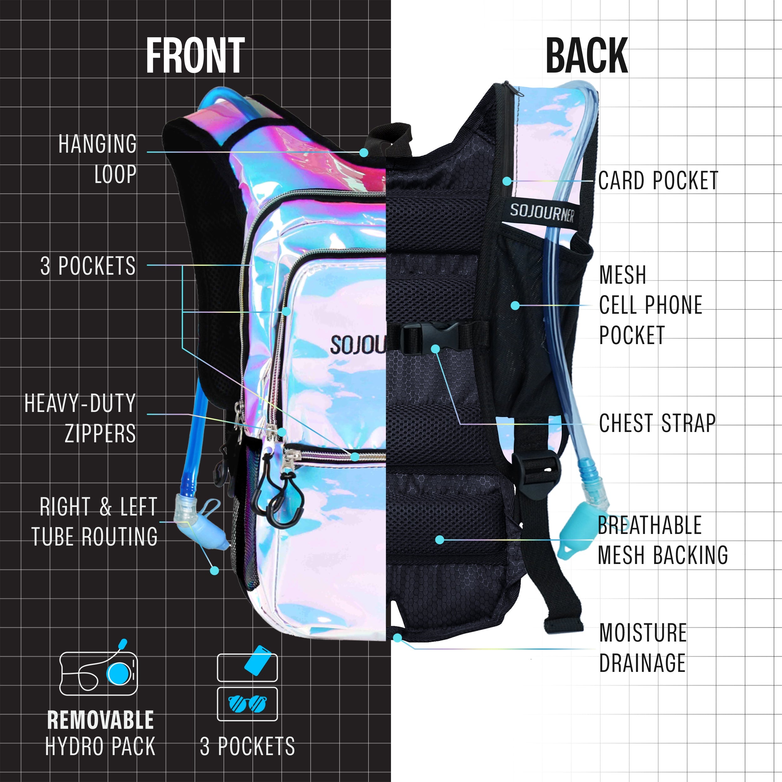 🎒Hydration Pack~ Backpack (Medium)