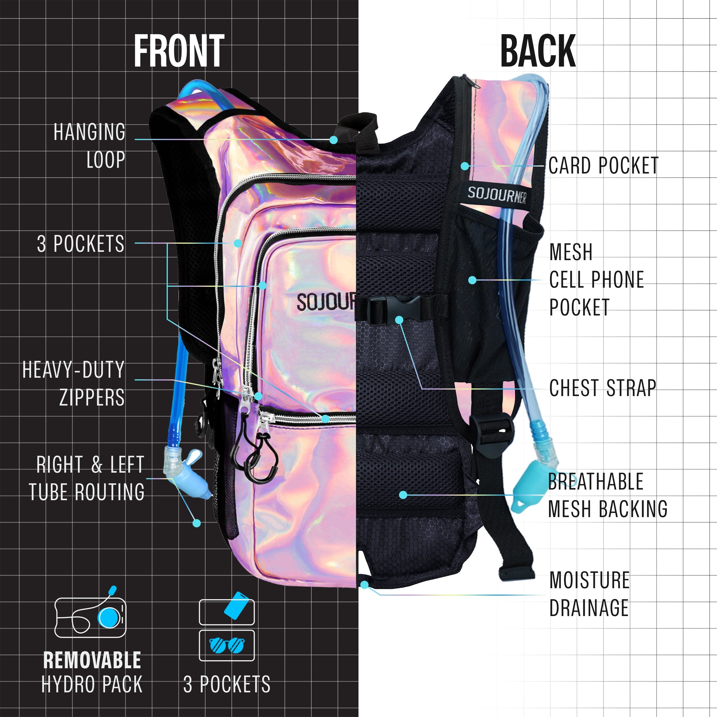 🎒Hydration Pack~ Backpack (Medium)