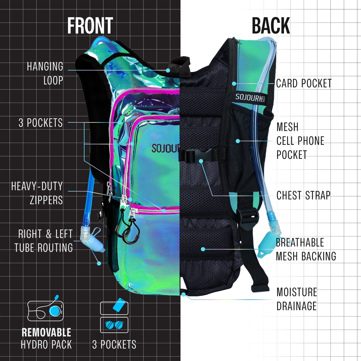 🎒Hydration Pack~ Backpack (Medium)