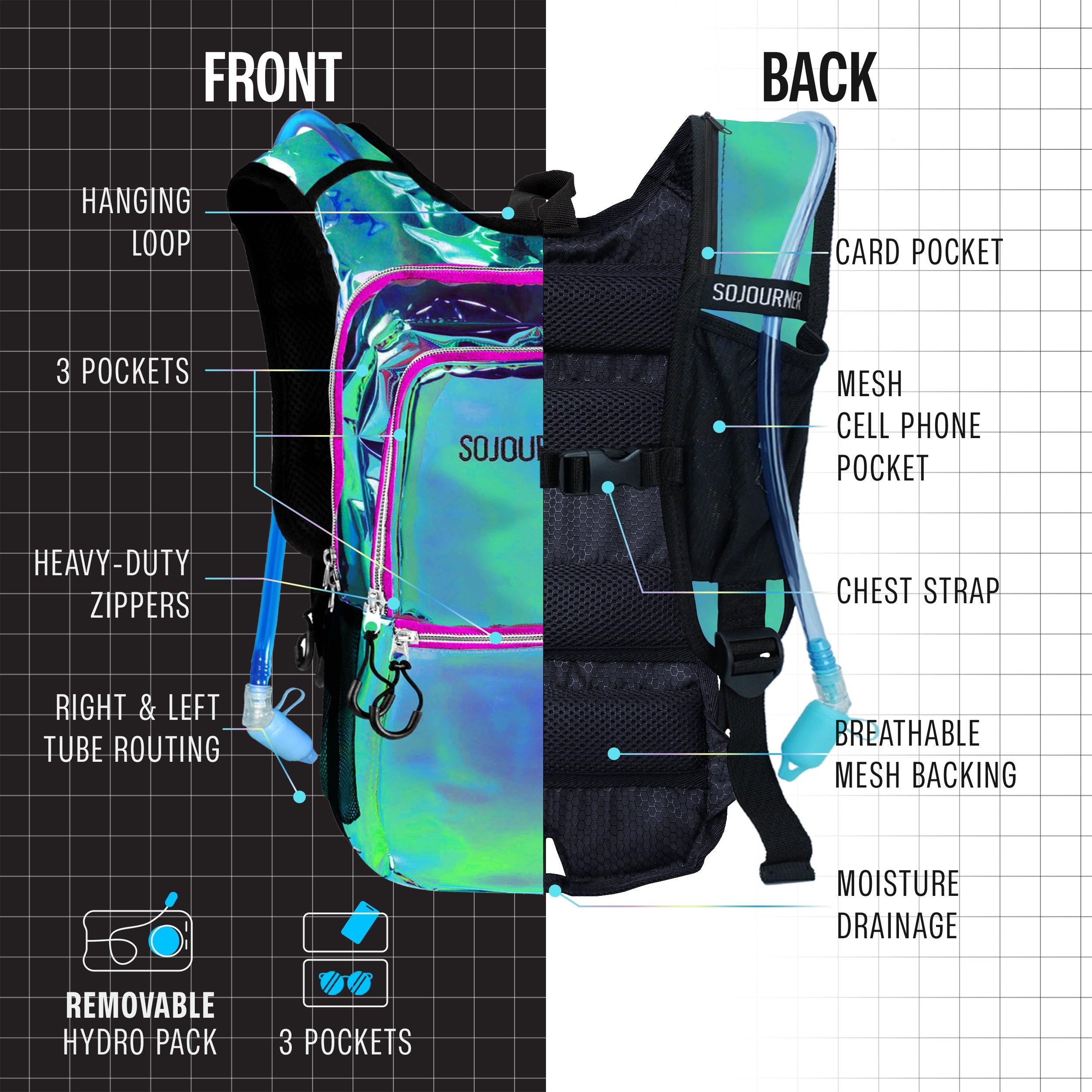 🎒Hydration Pack~ Backpack (Medium)