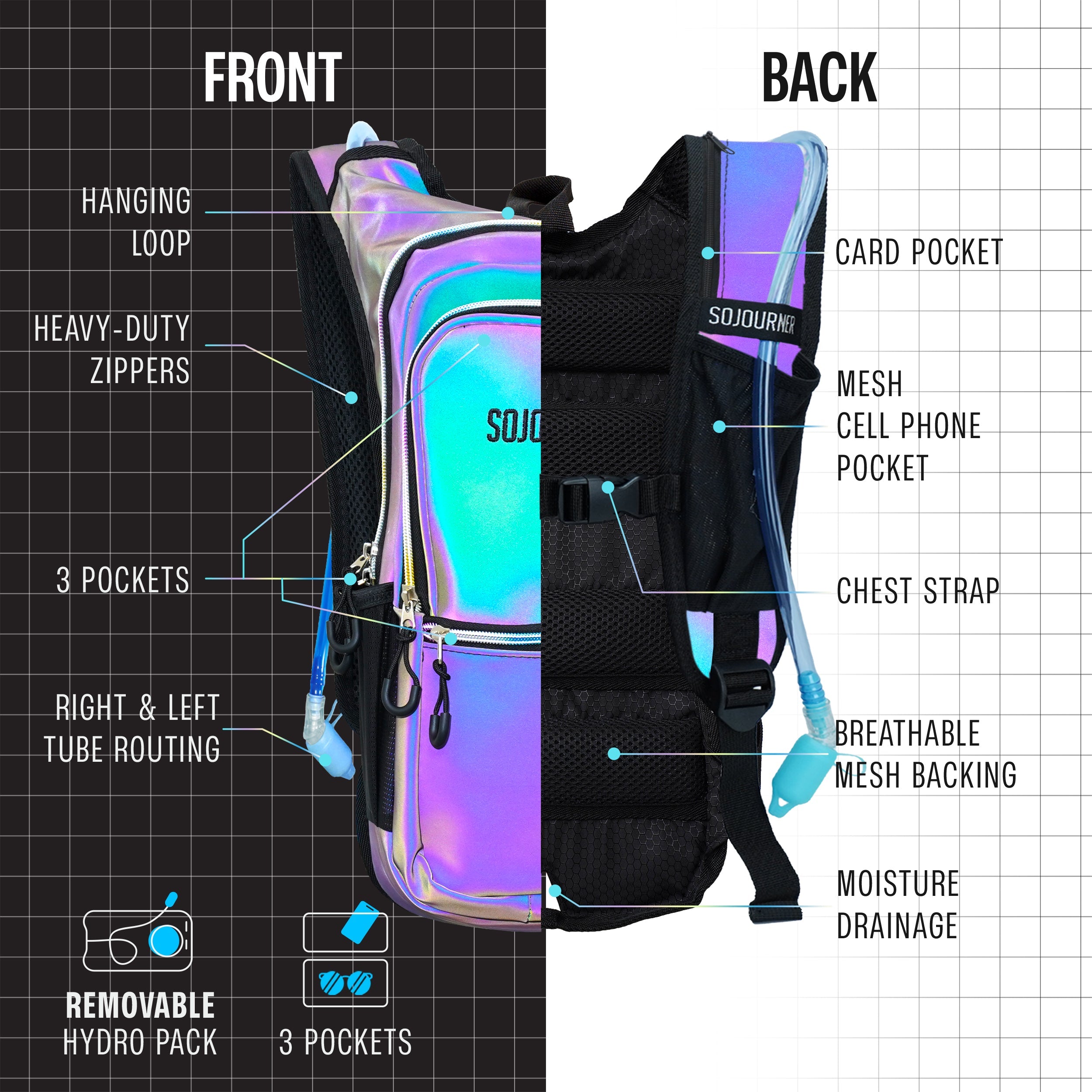 🎒Hydration Pack~ Backpack (Medium)