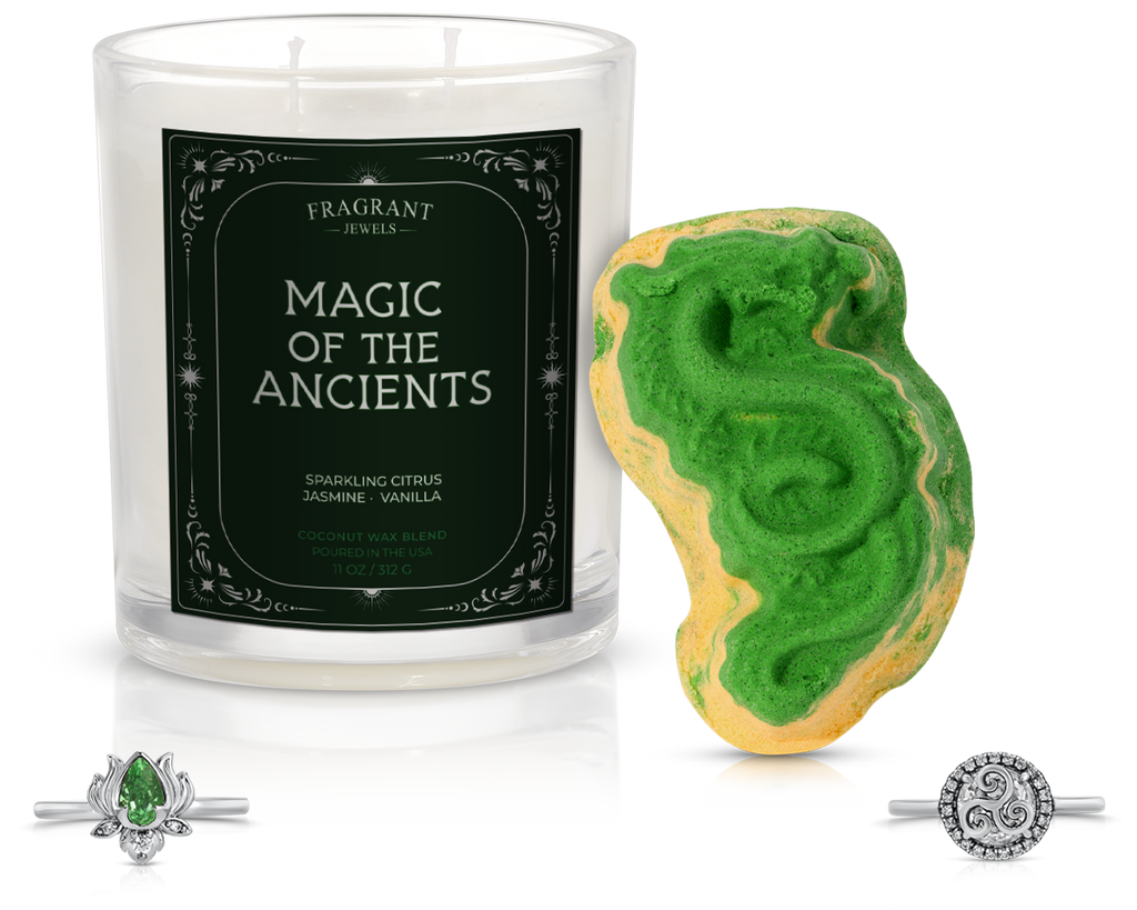 🌙Ancient Calm Ritual Set |Candle and Bath Bomb Set