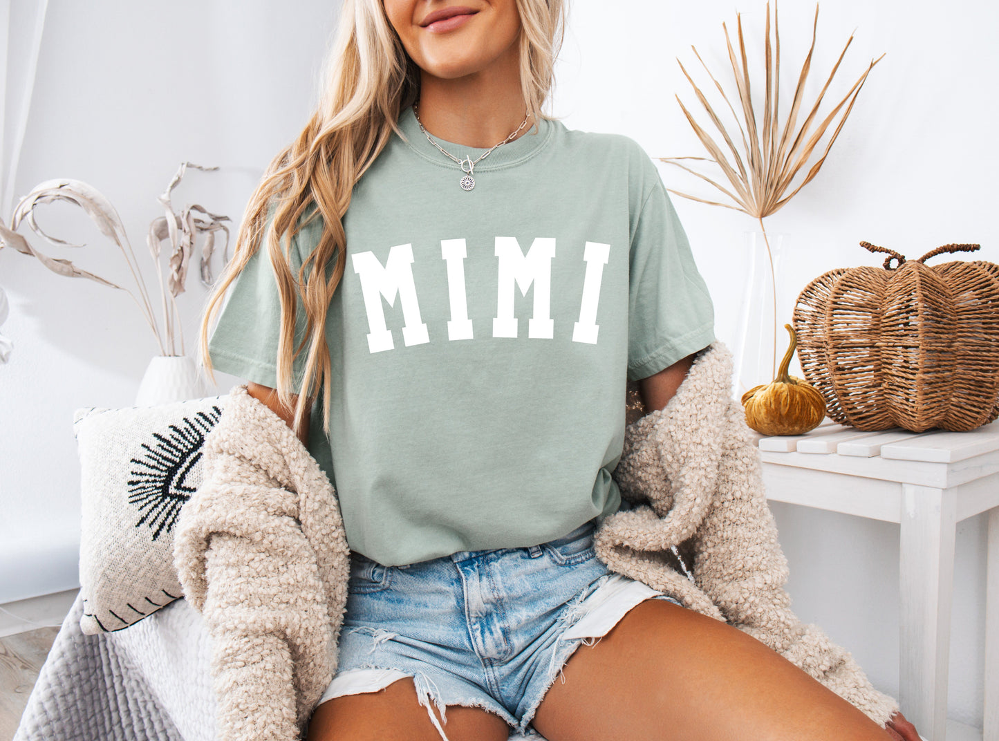 Mimi Grandma Comfort Colors Garment Dyed T Shirt (Condensed font)