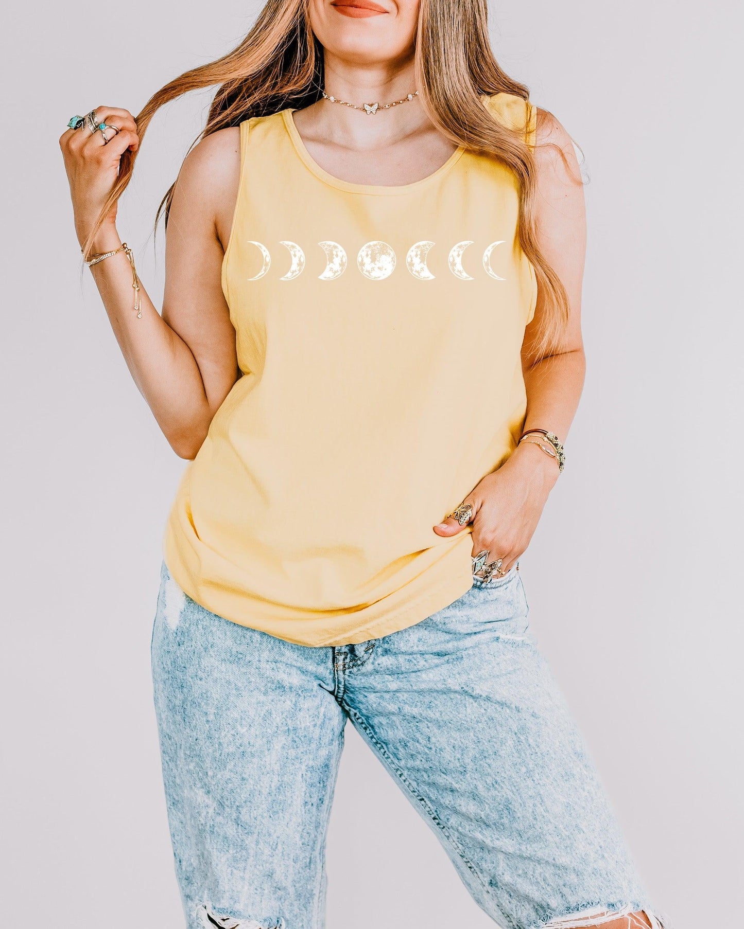 Moon Phase Tank 🌙 | Cozy Nature Graphic Tank