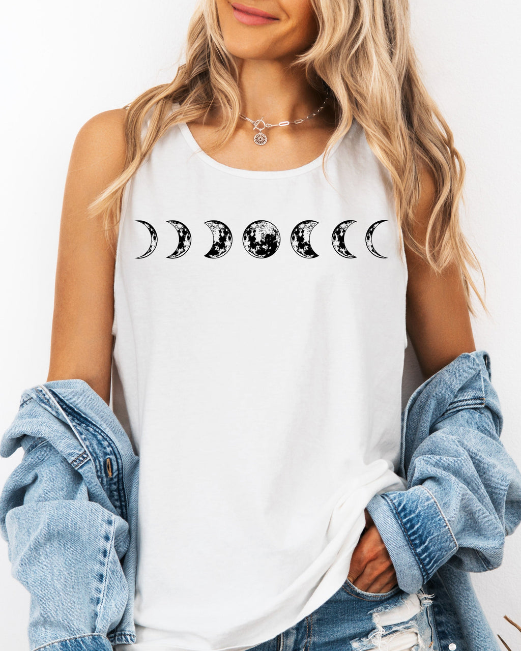 Moon Phase Tank 🌙 | Cozy Nature Graphic Tank