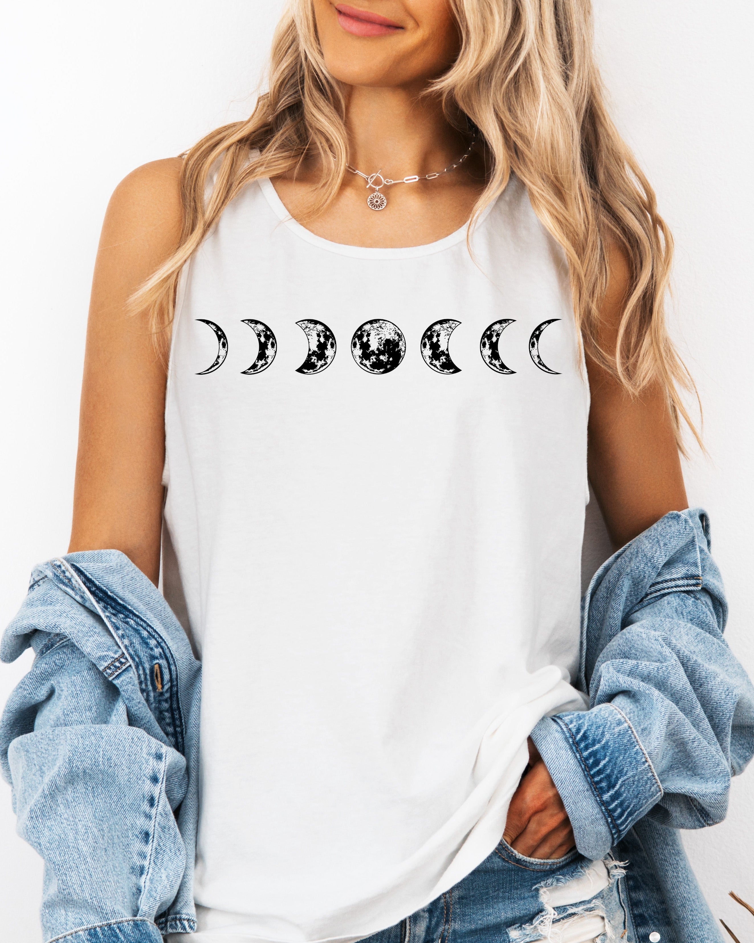 Moon Phase Tank 🌙 | Cozy Nature Graphic Tank
