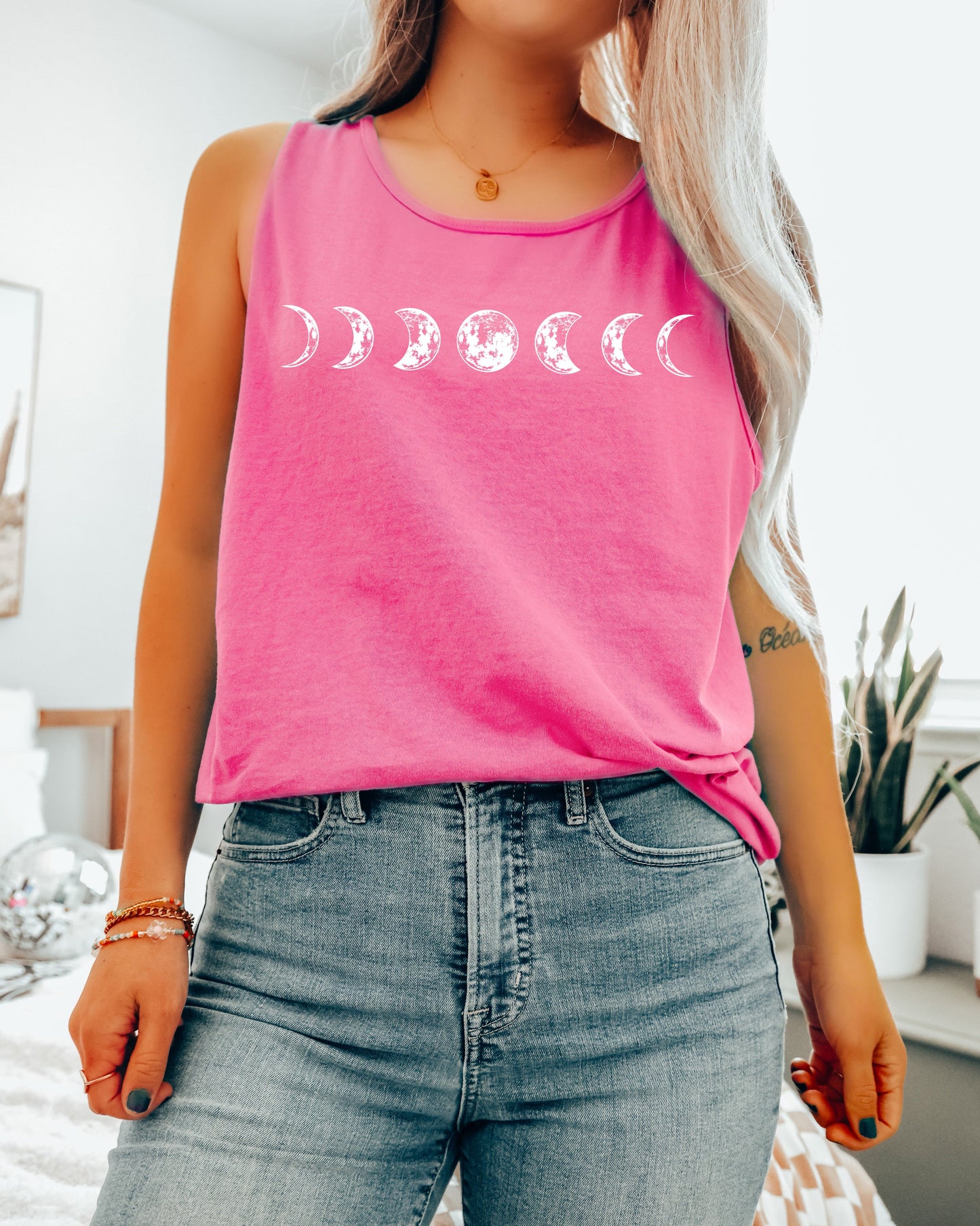 Moon Phase Tank 🌙 | Cozy Nature Graphic Tank