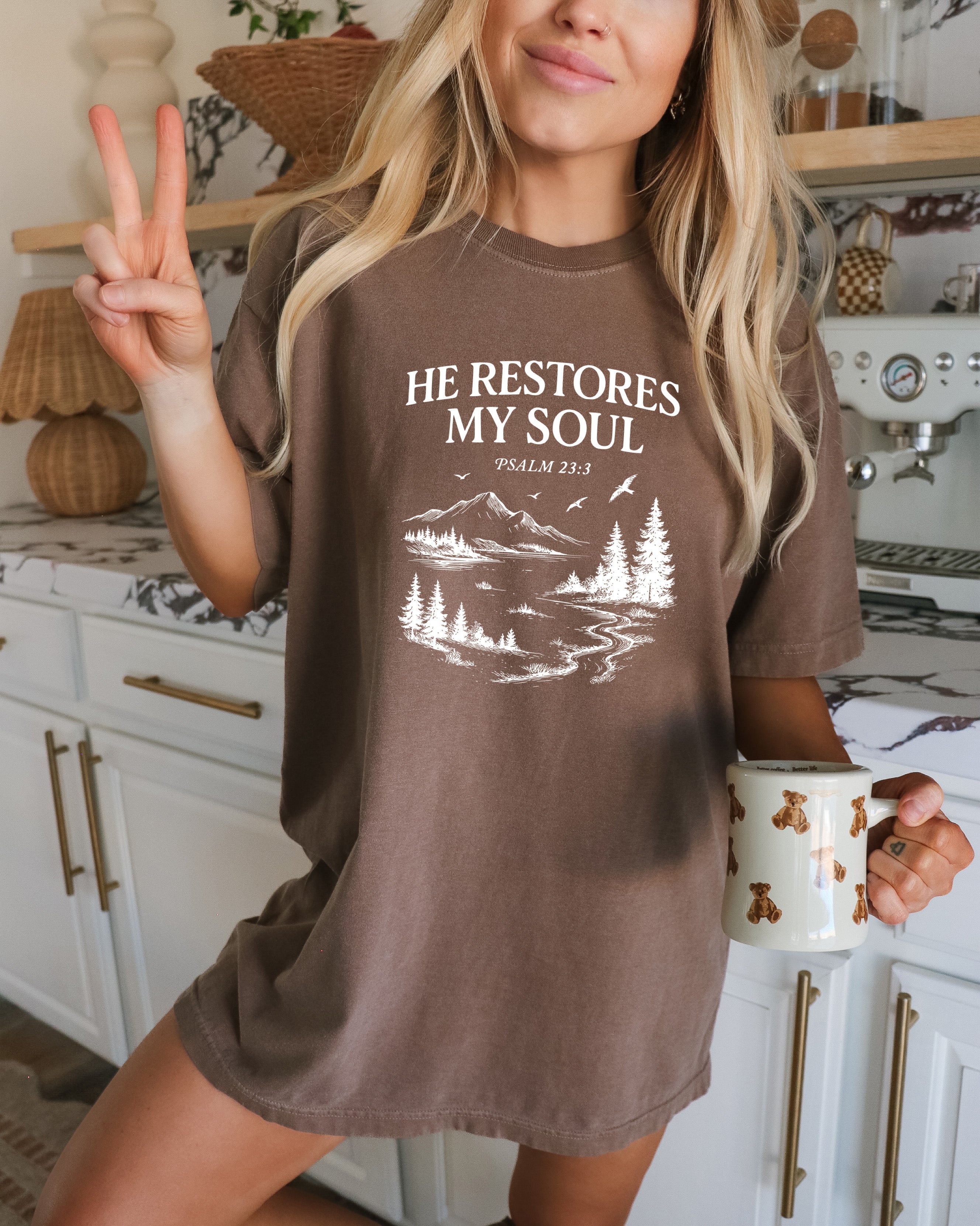 He Restores My Soul Tee 🌿