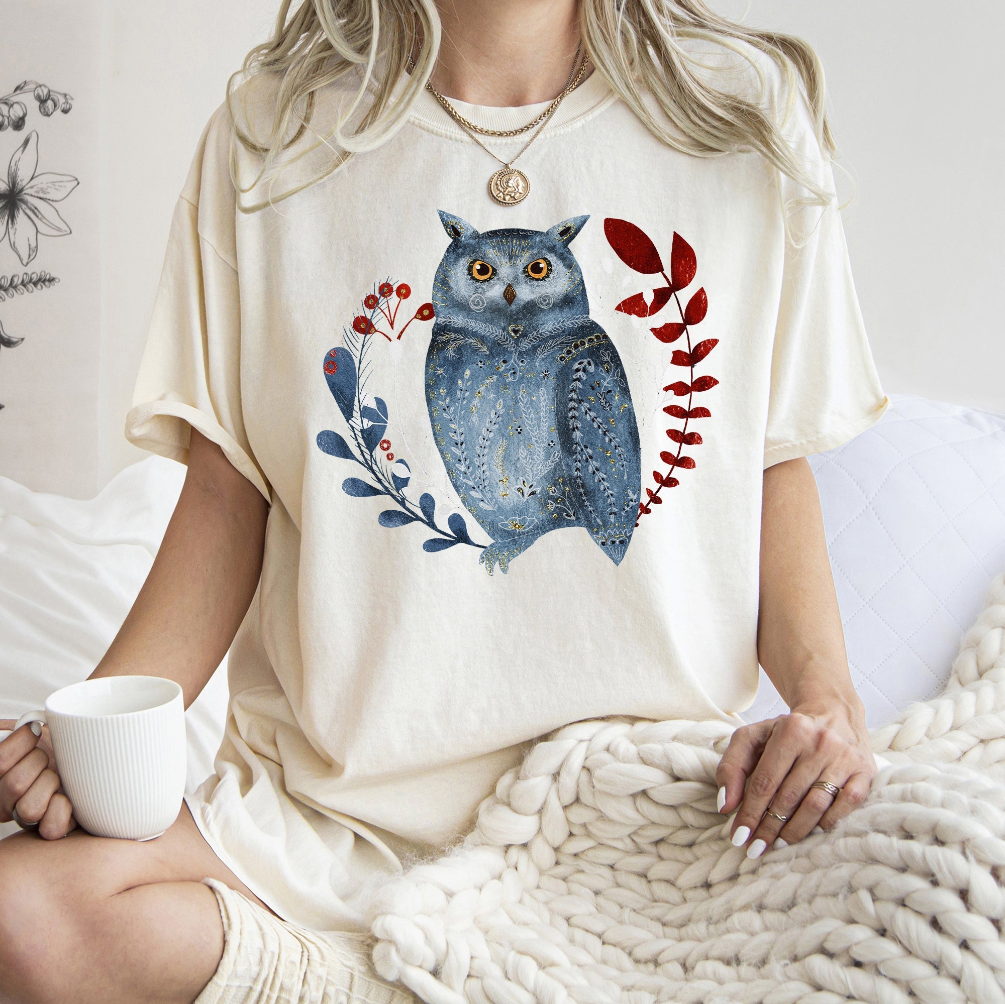 Cozy Owl Energy Tee/Sweatshirt