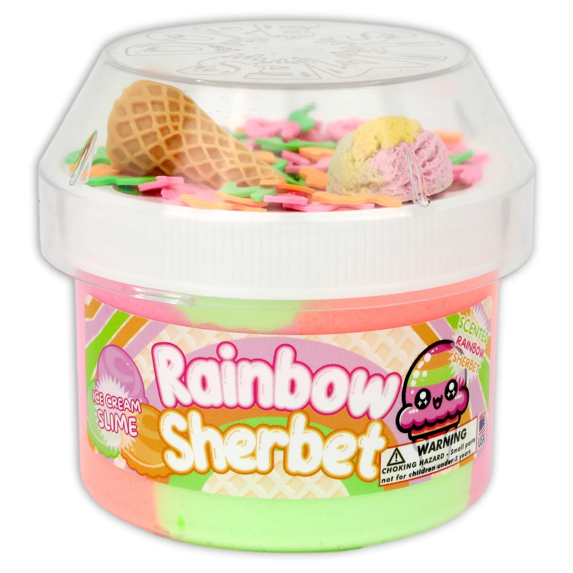 Rainbow Sherbert Dope Slime 🍭 | Gentle Reset Sensory Slime