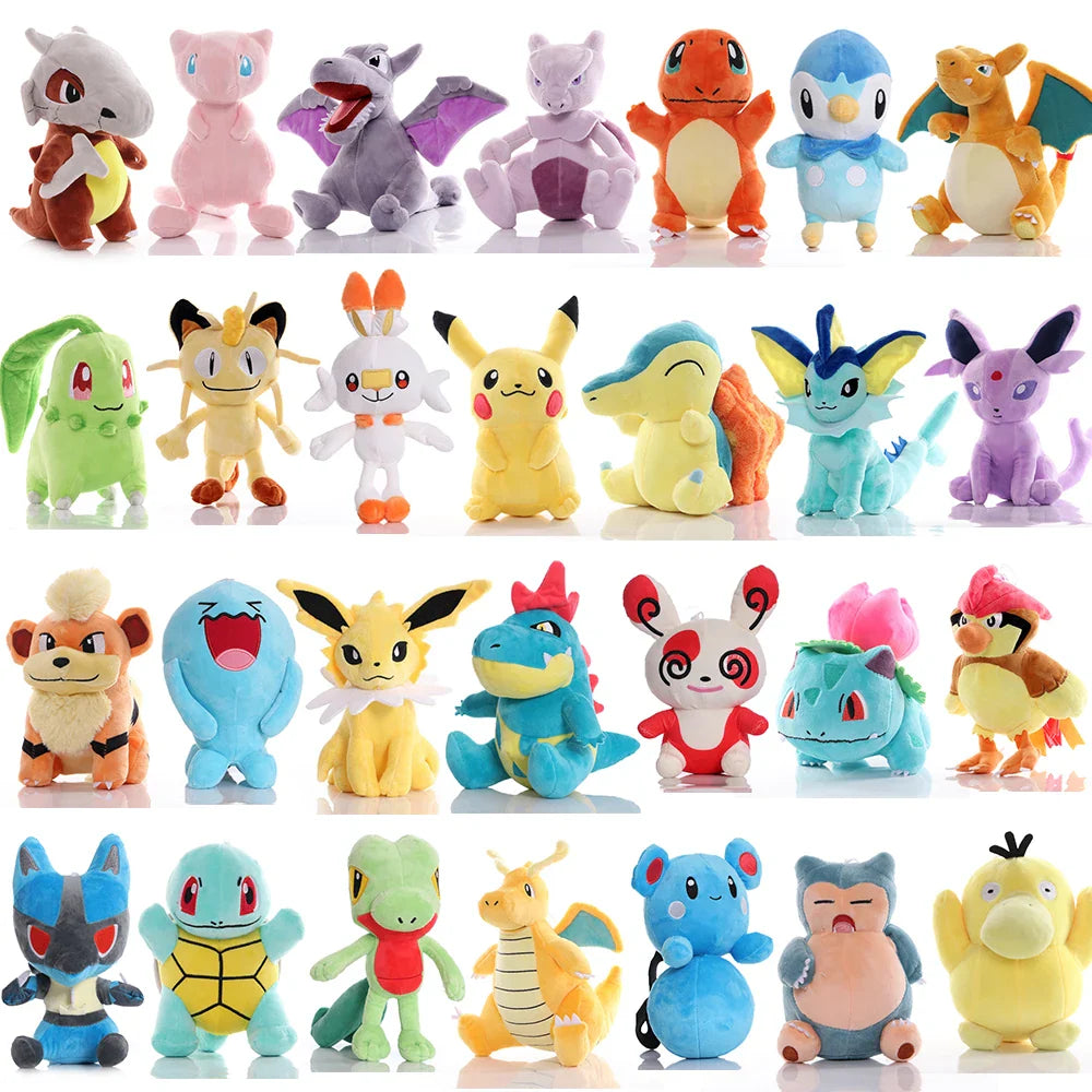 ✨Pikachu & Friends 8 in (20 cm) Plush Stuffed Animal Variety